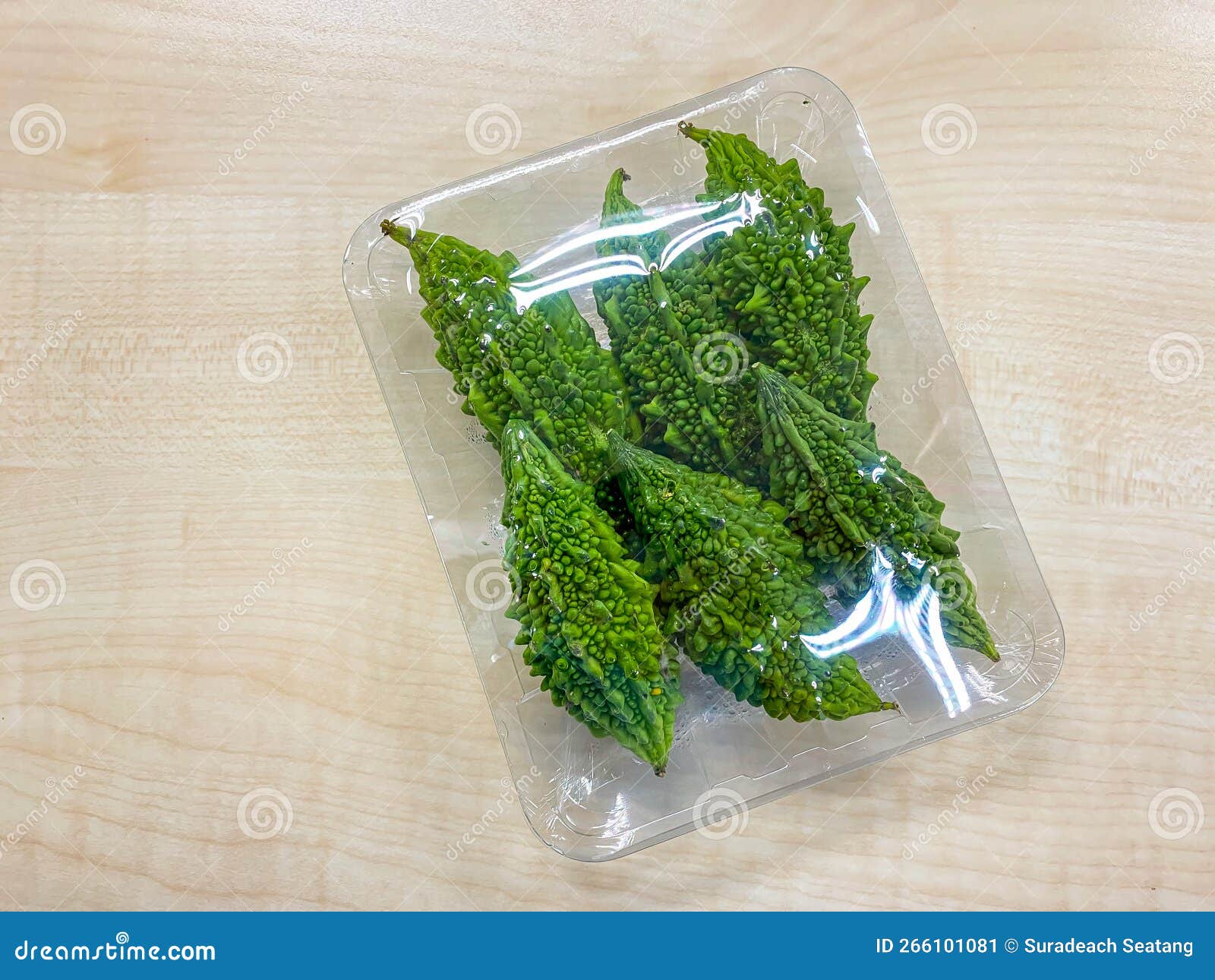 Bitter Gourd in Plastic Pack Stock Image Image of green, natural