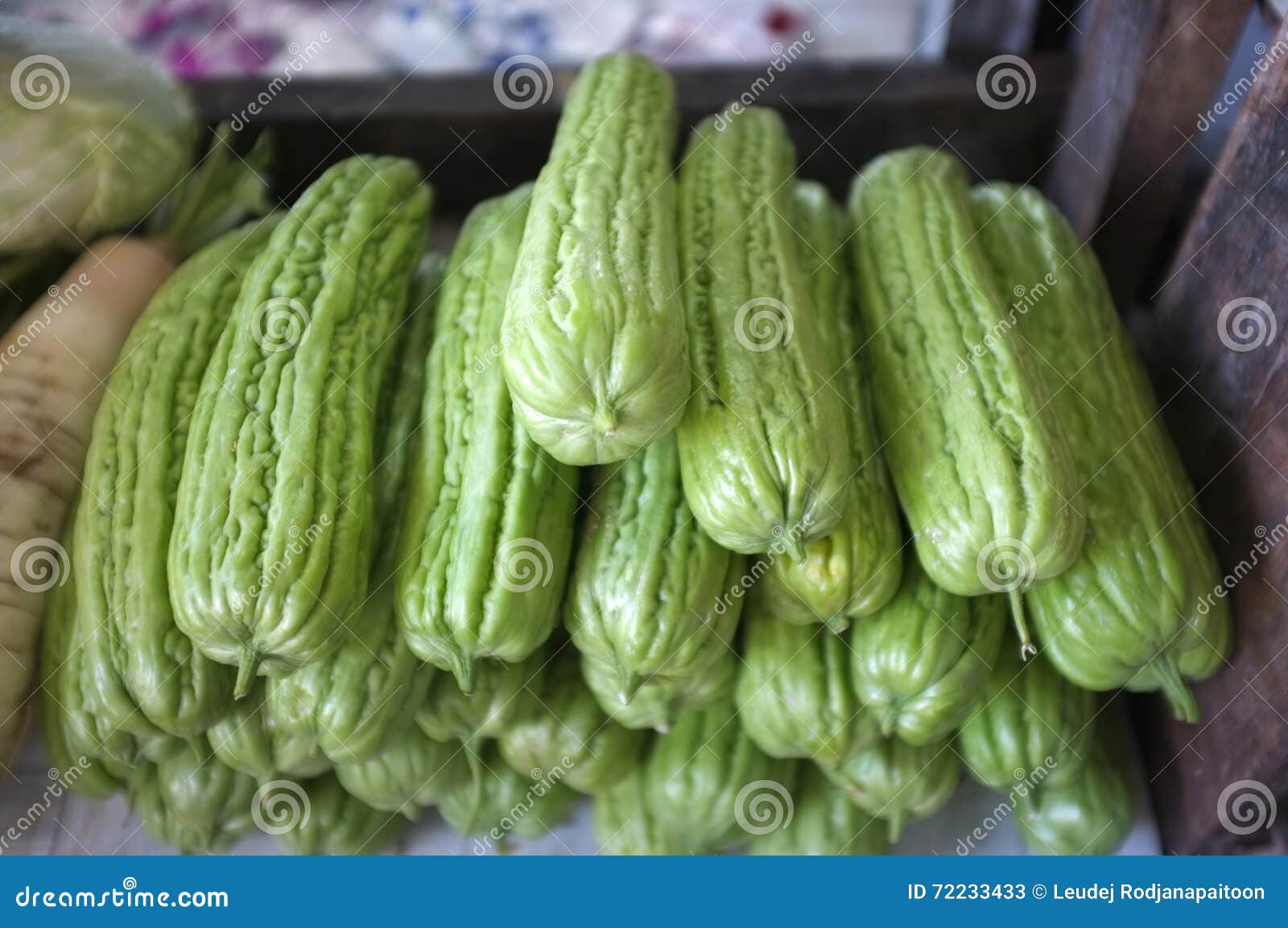 Bitter melon, gourd melon stock image. Image of healthy 72233433