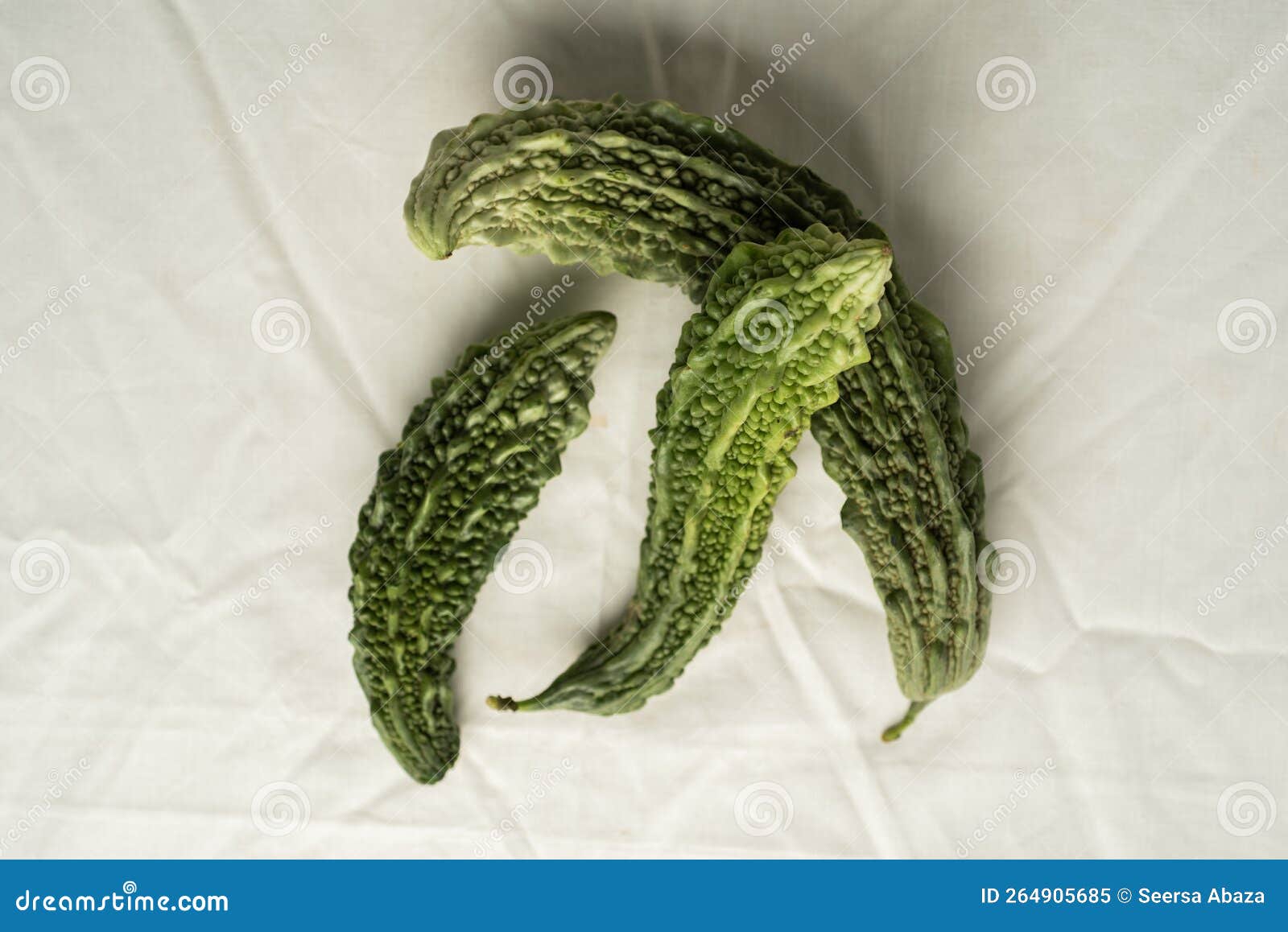 Bitter Melon vegetable stock image. Image of gourd, green 264905685