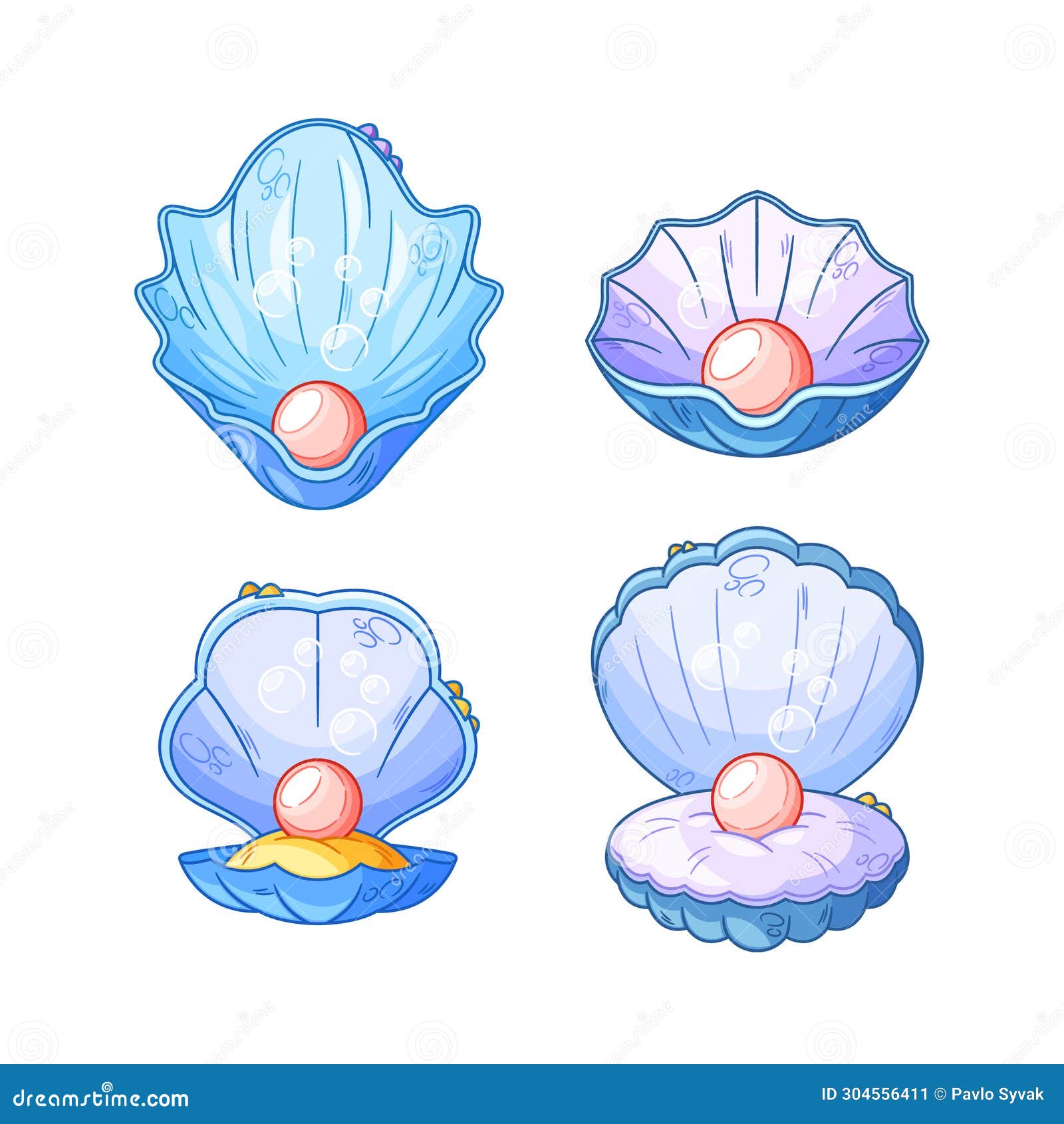 bivalve and univalve sea shells with pearls, unveils nature elegance, cradles the precious gem, embodying simplicity