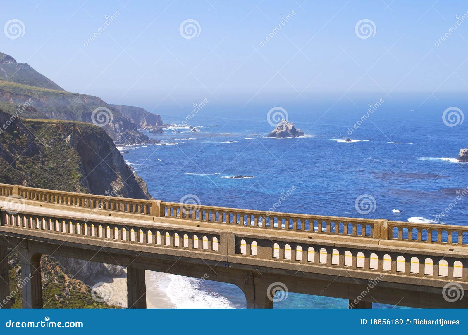 Bixby Bridge Carmel California Stock Image Image of rocks, vacation