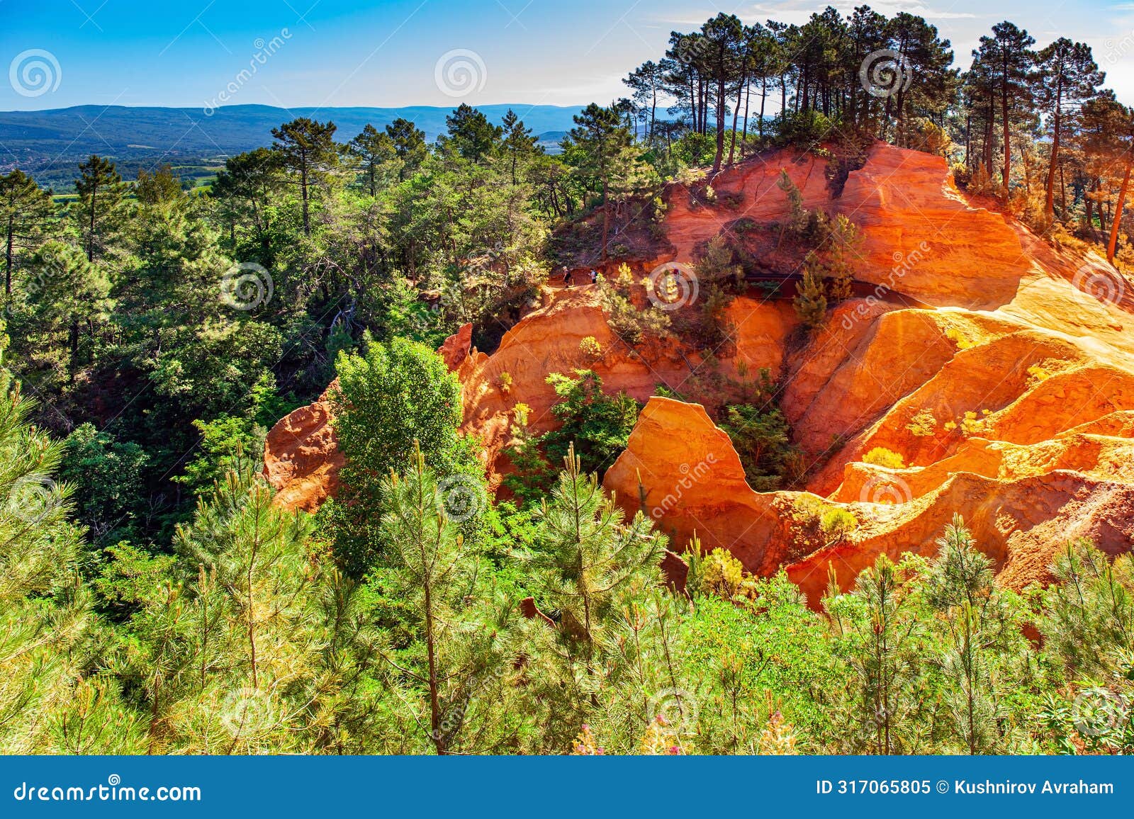 bizarre ocher rocks