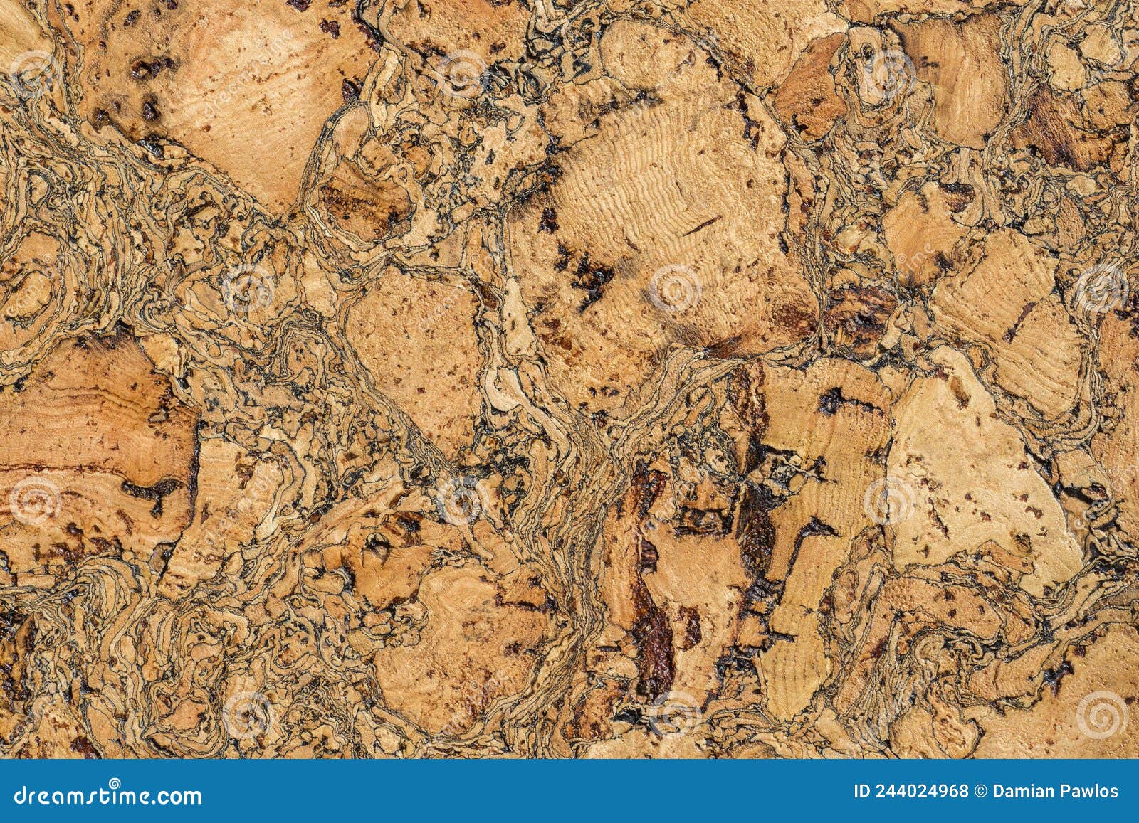 Cork Tile Background RoyaltyFree Stock Photography