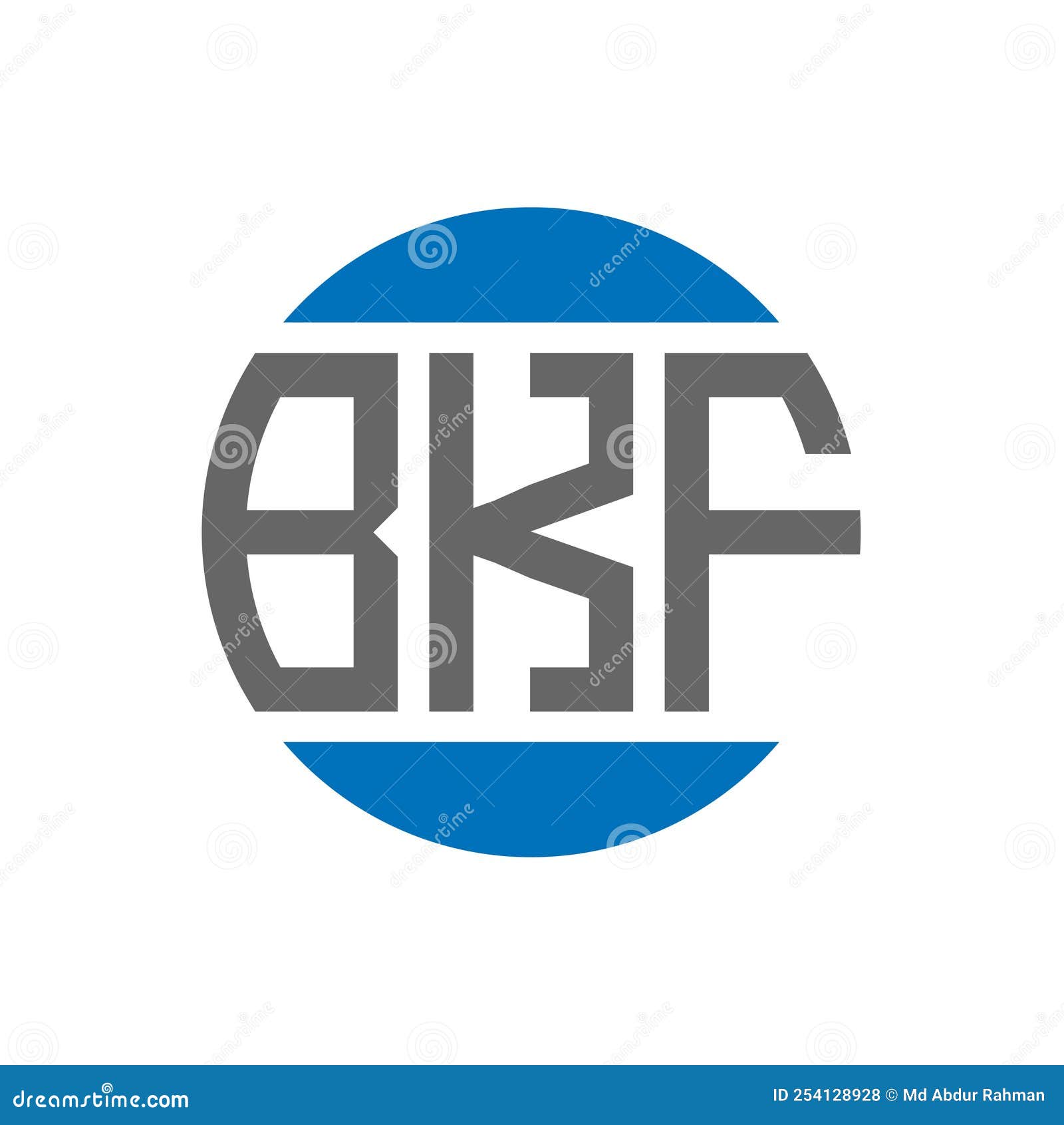 bkf letter logo  on white background. bkf creative initials circle logo concept. bkf letter 