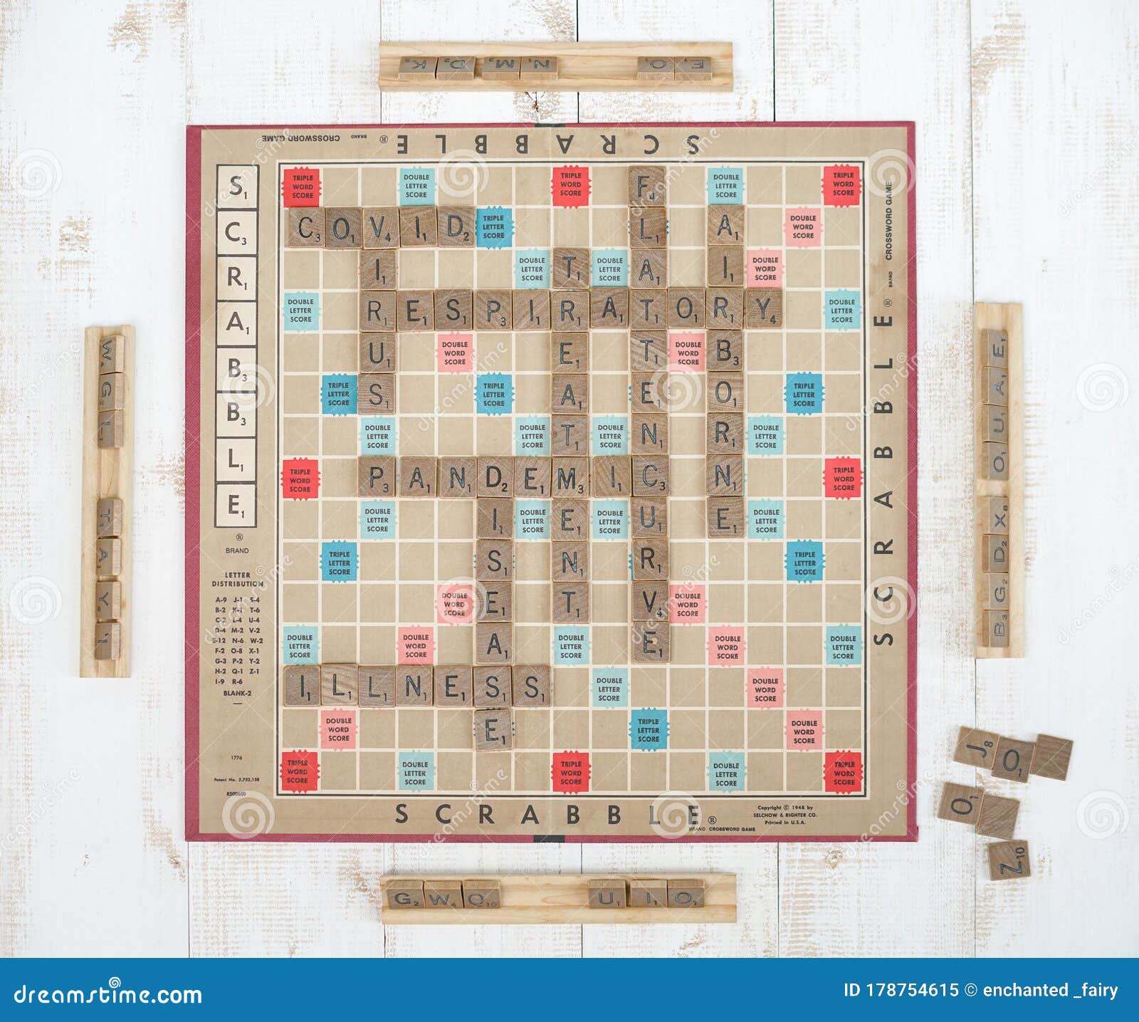 TILE LOCK SCRABBLE Crossword Game SEALED! Board Keeps Tiles In Place 