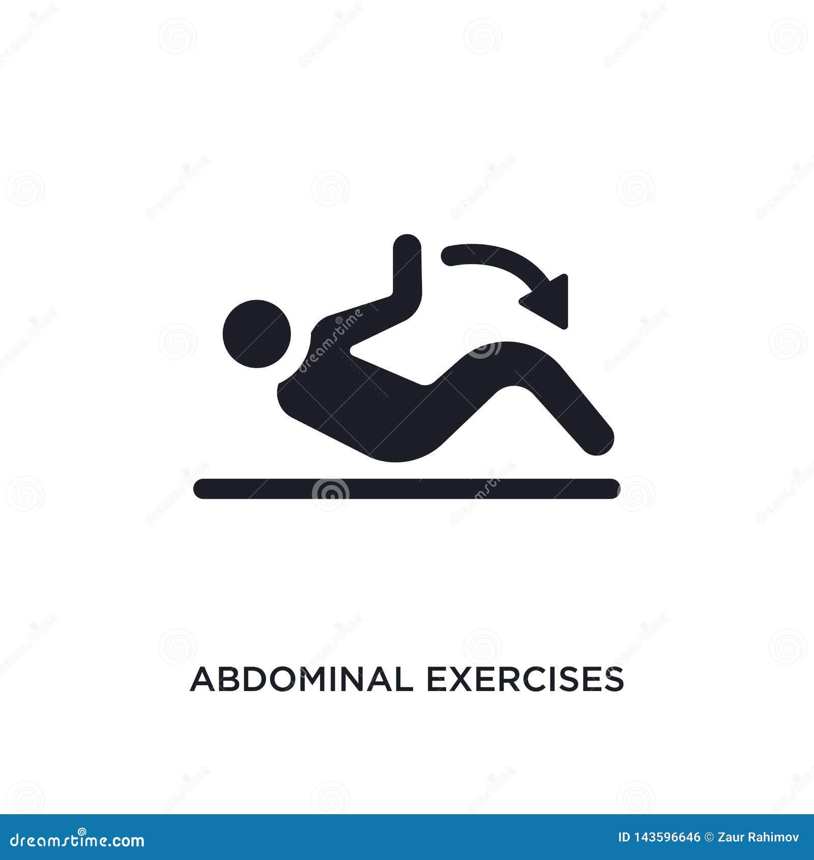 The Abdominal Muscles Fit Icon Stock Vector - Illustration of