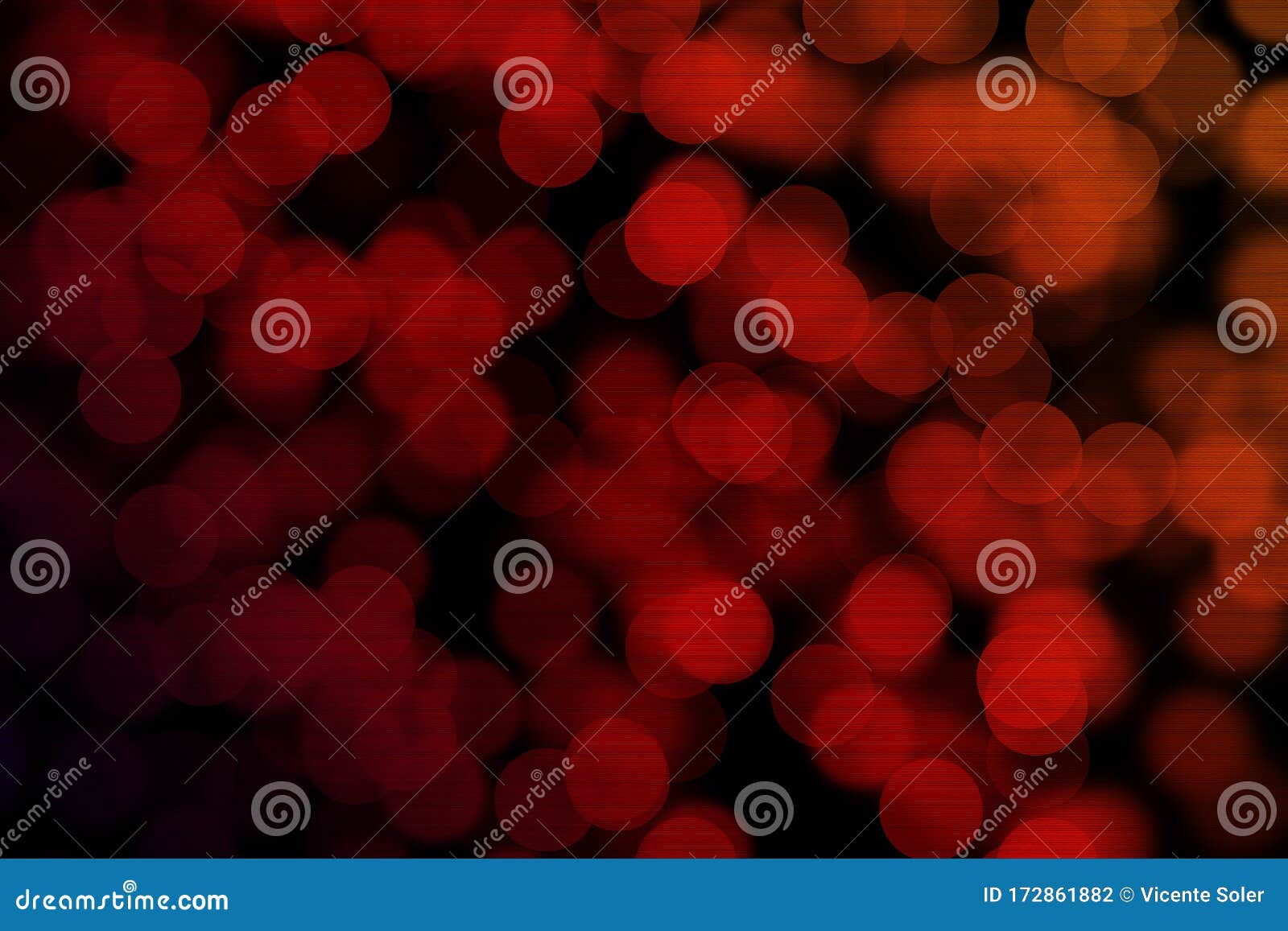 Black and Abstract Background with Red Circles Stock Illustration