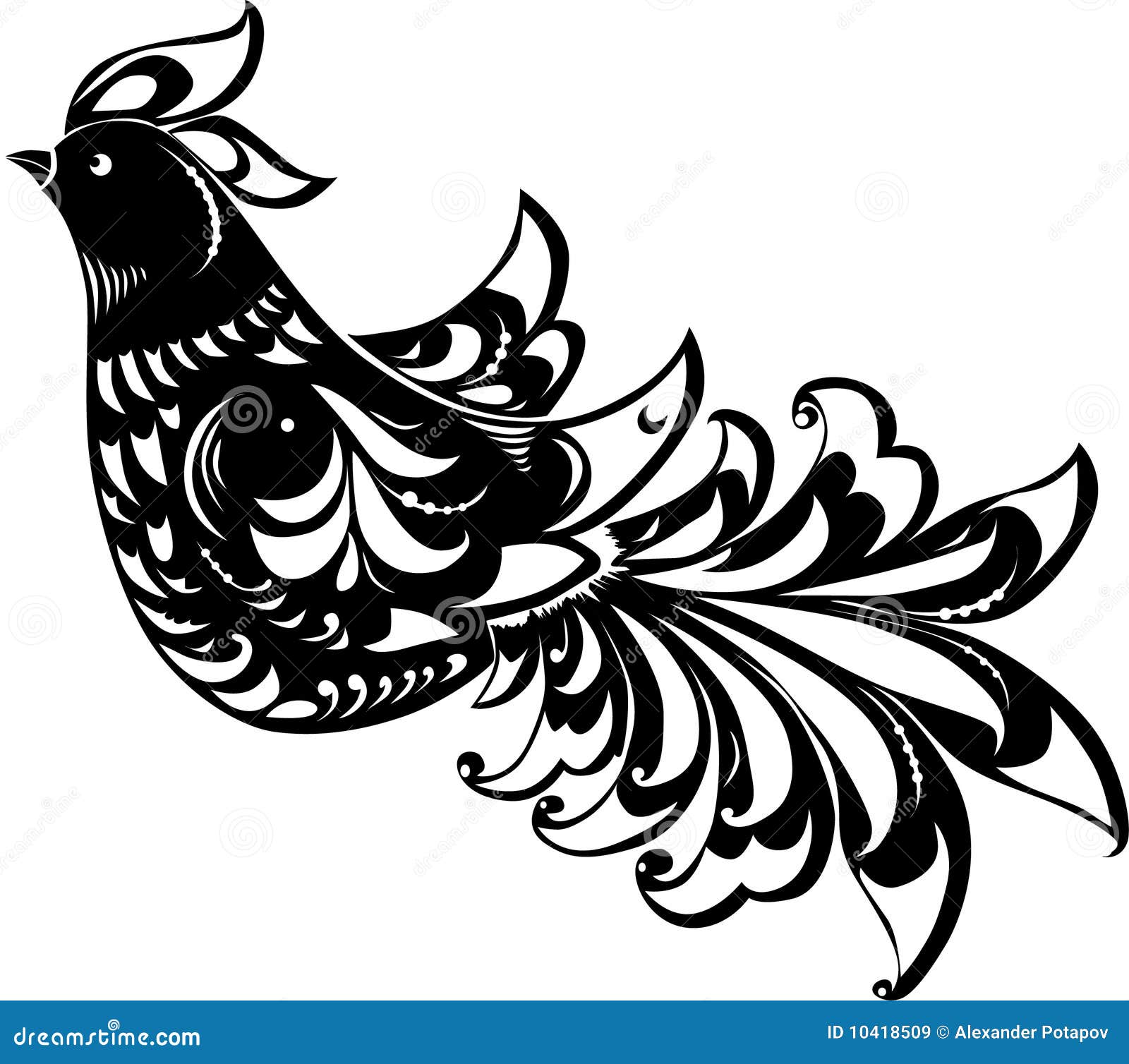 Black abstract bird stock illustration. Illustration of sign - 10418509