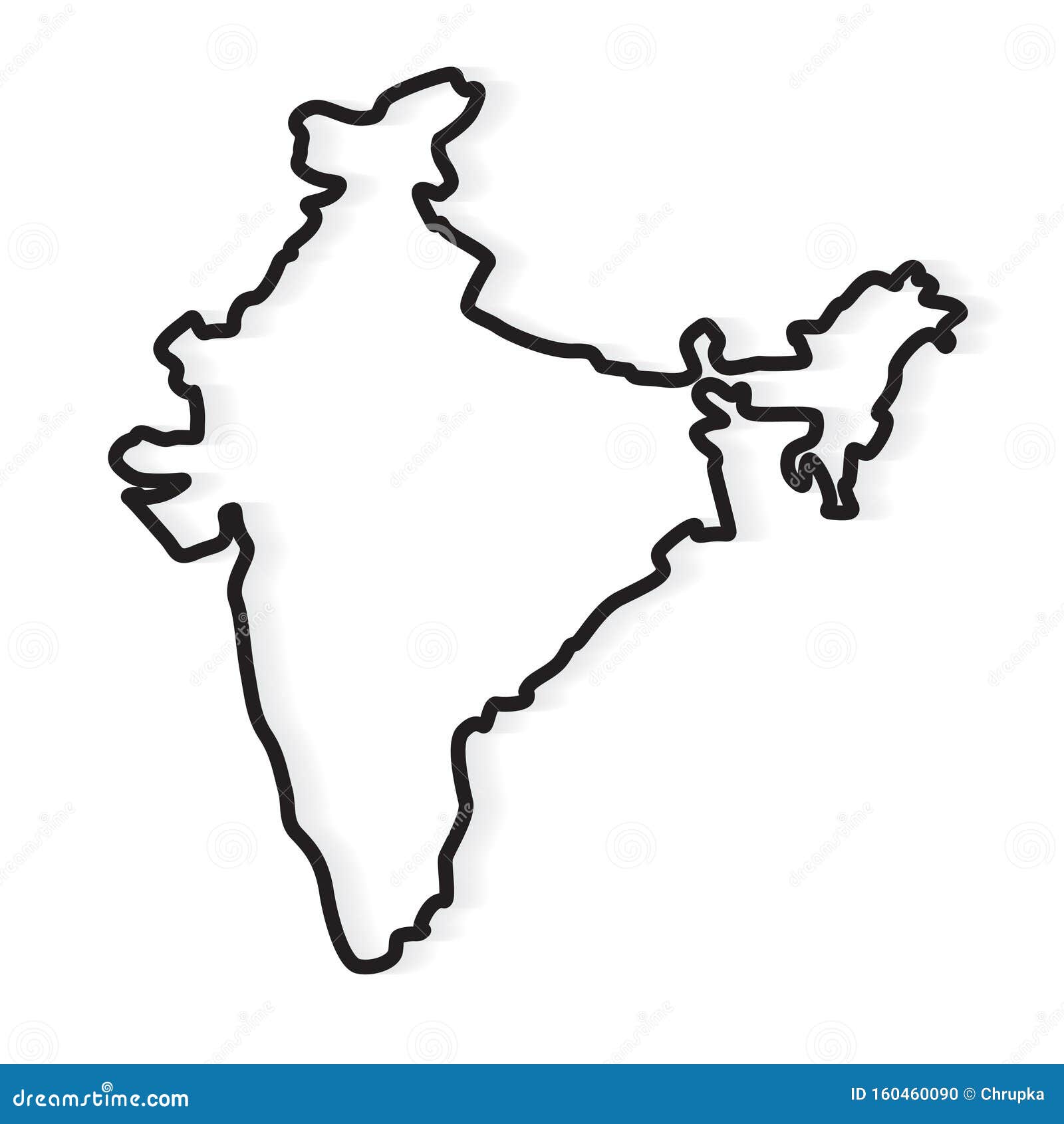India Map Outline Printable free image download