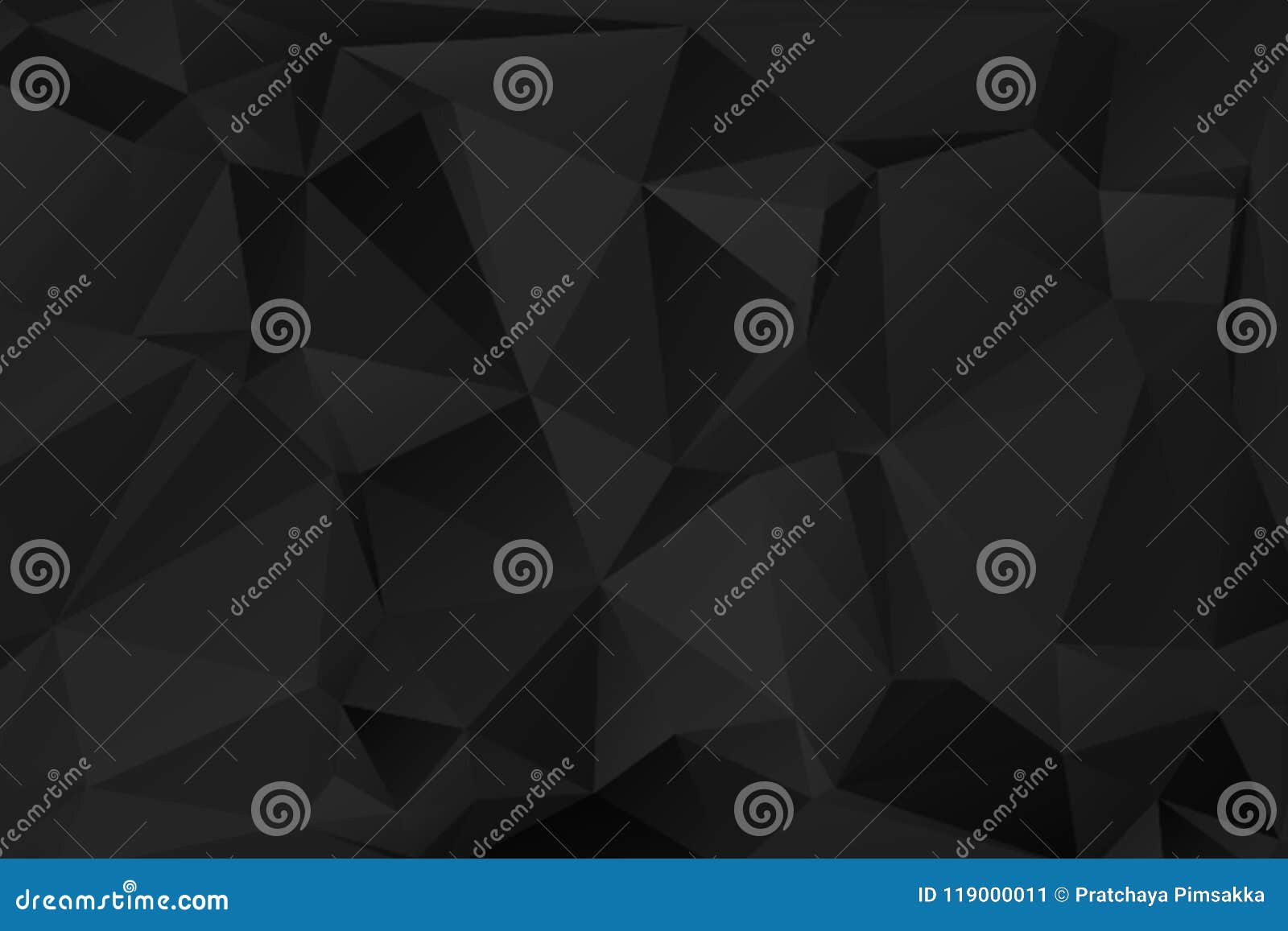 black abstract polygonal background