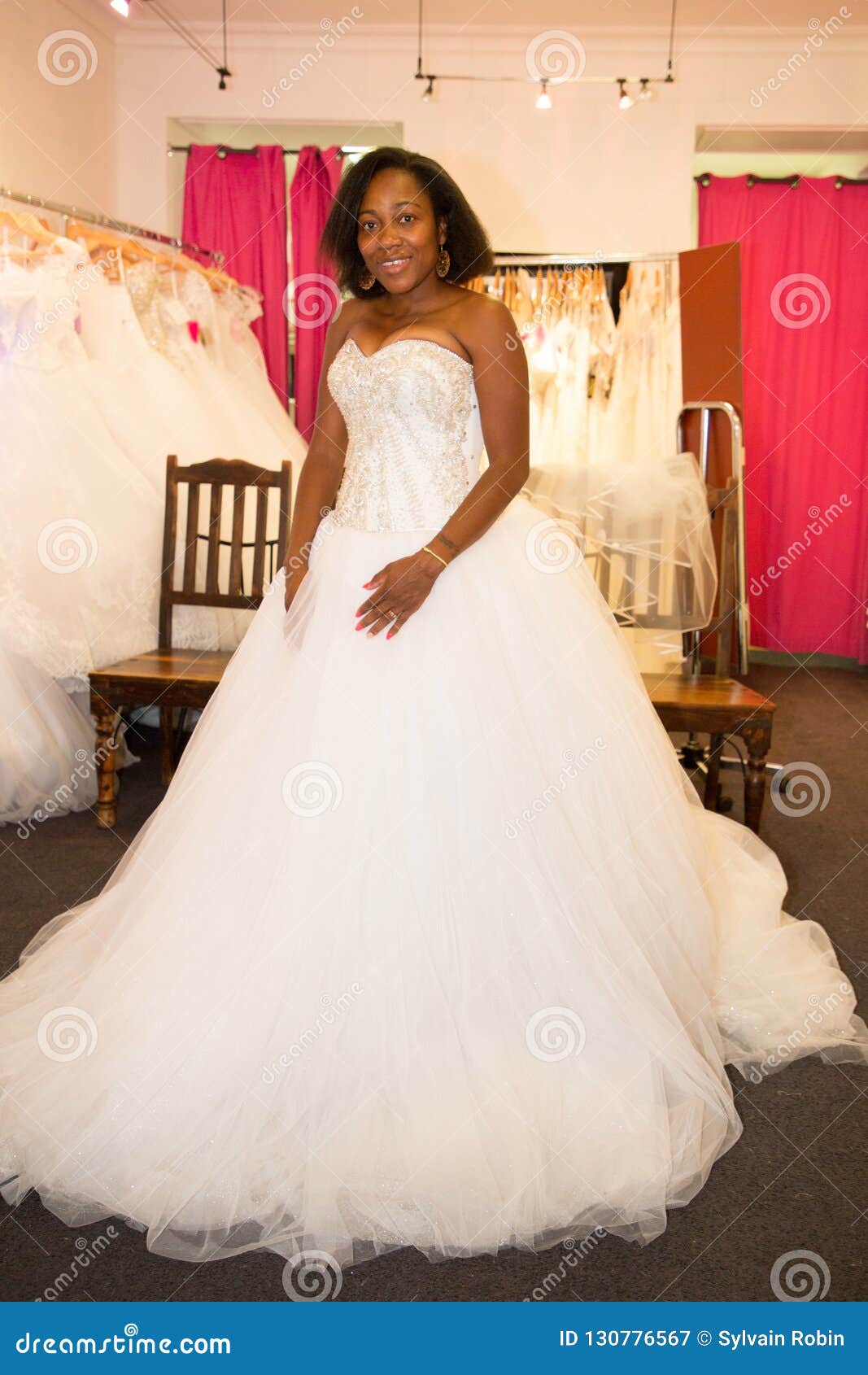 black wedding dress shop