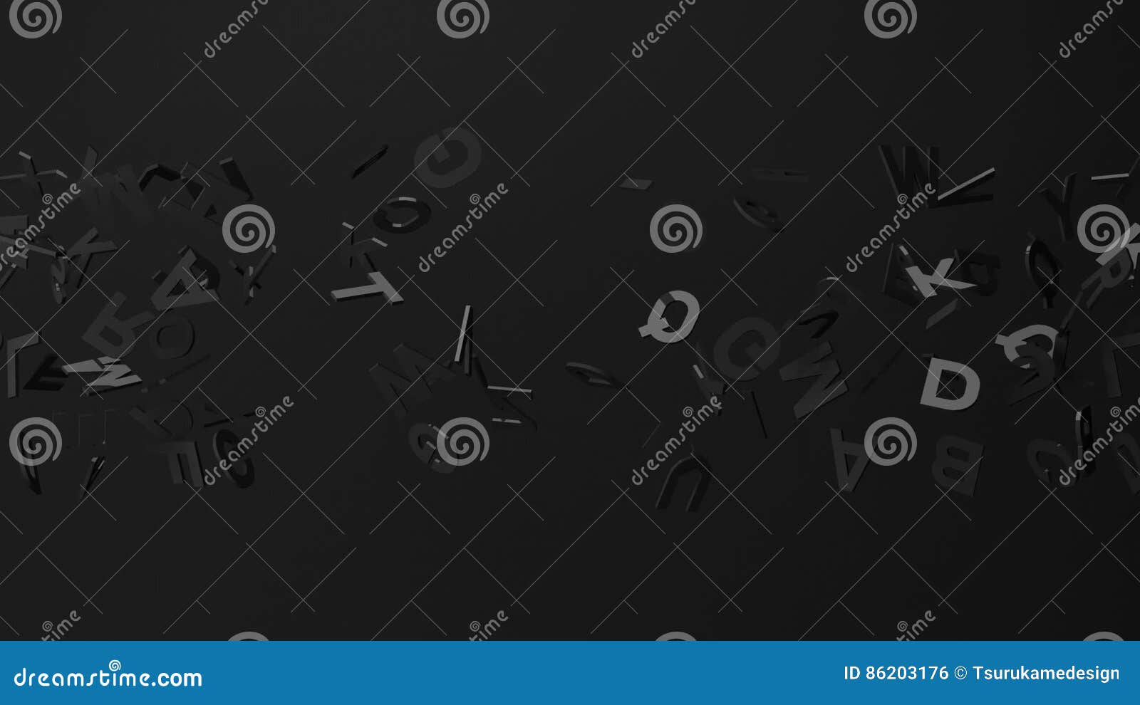 Black Alphabets on Black Background Stock Footage - Video of language