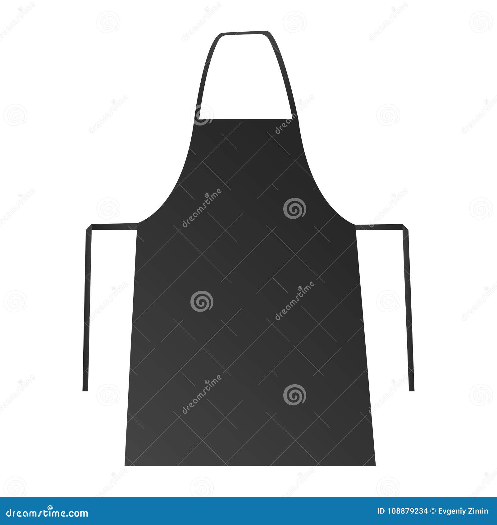 Black apron stock vector. Illustration of protection 108879234