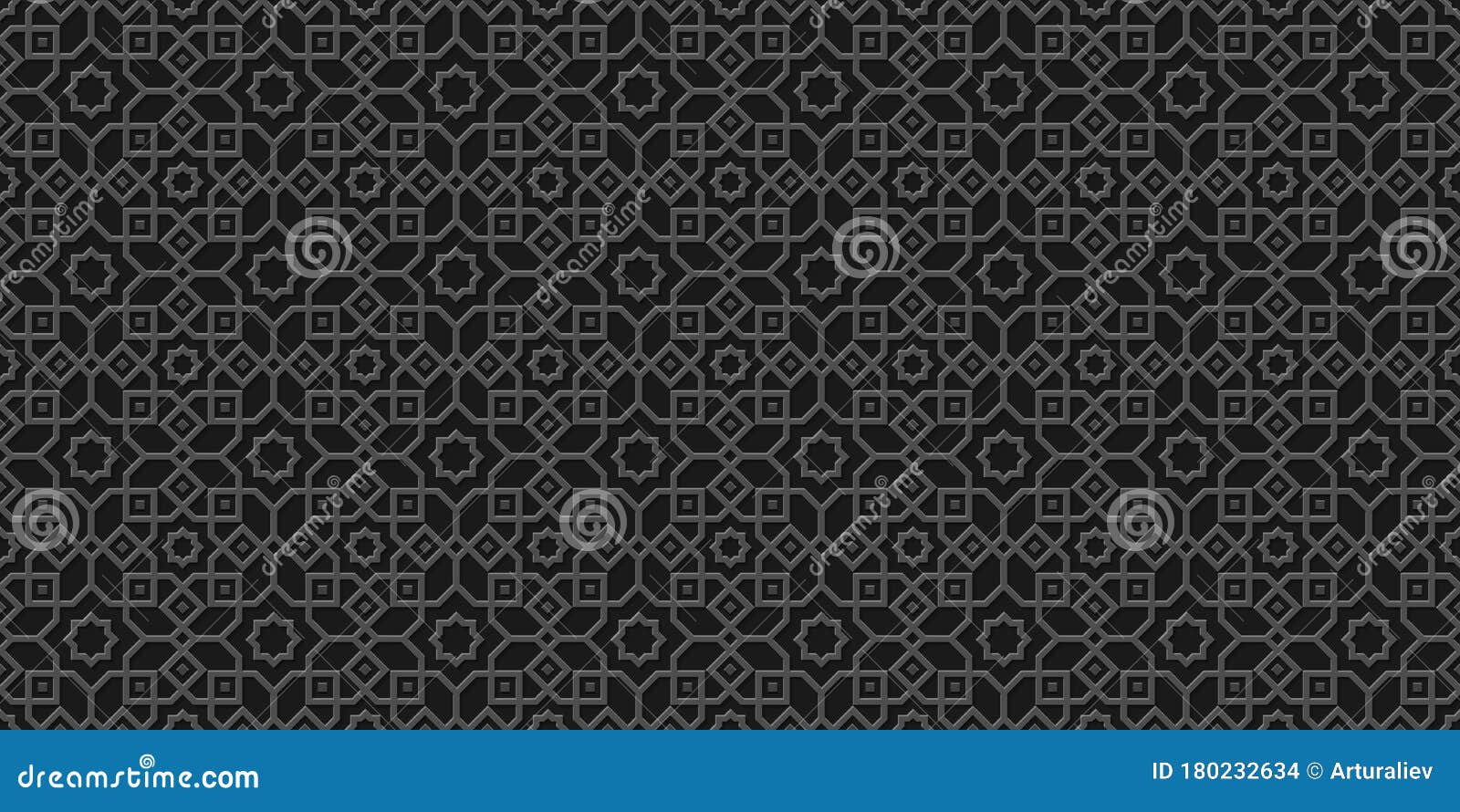 black arabic background, islamic pattern,carved style