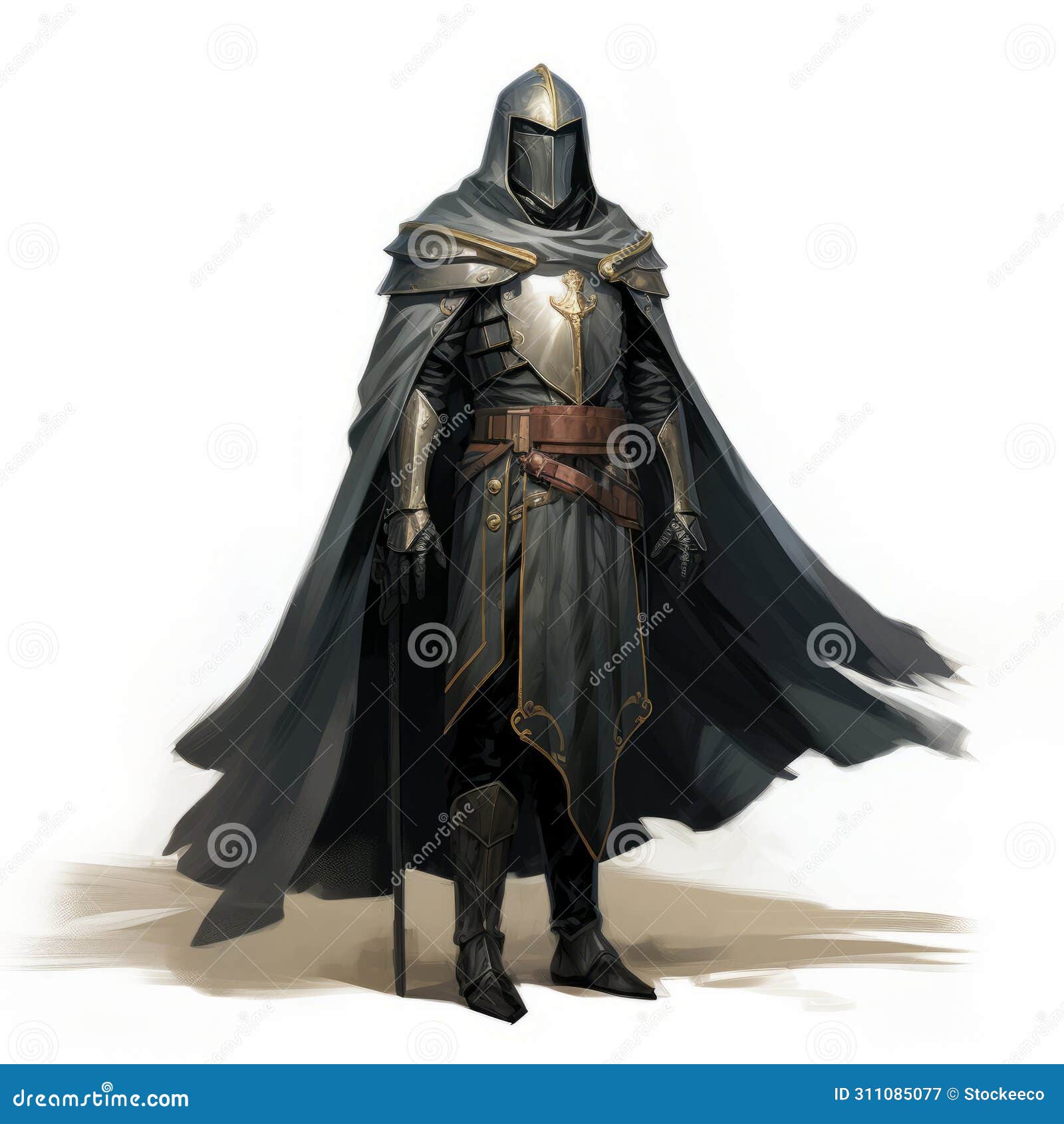 black armored phalanx guard in dungeons and dragons artwork