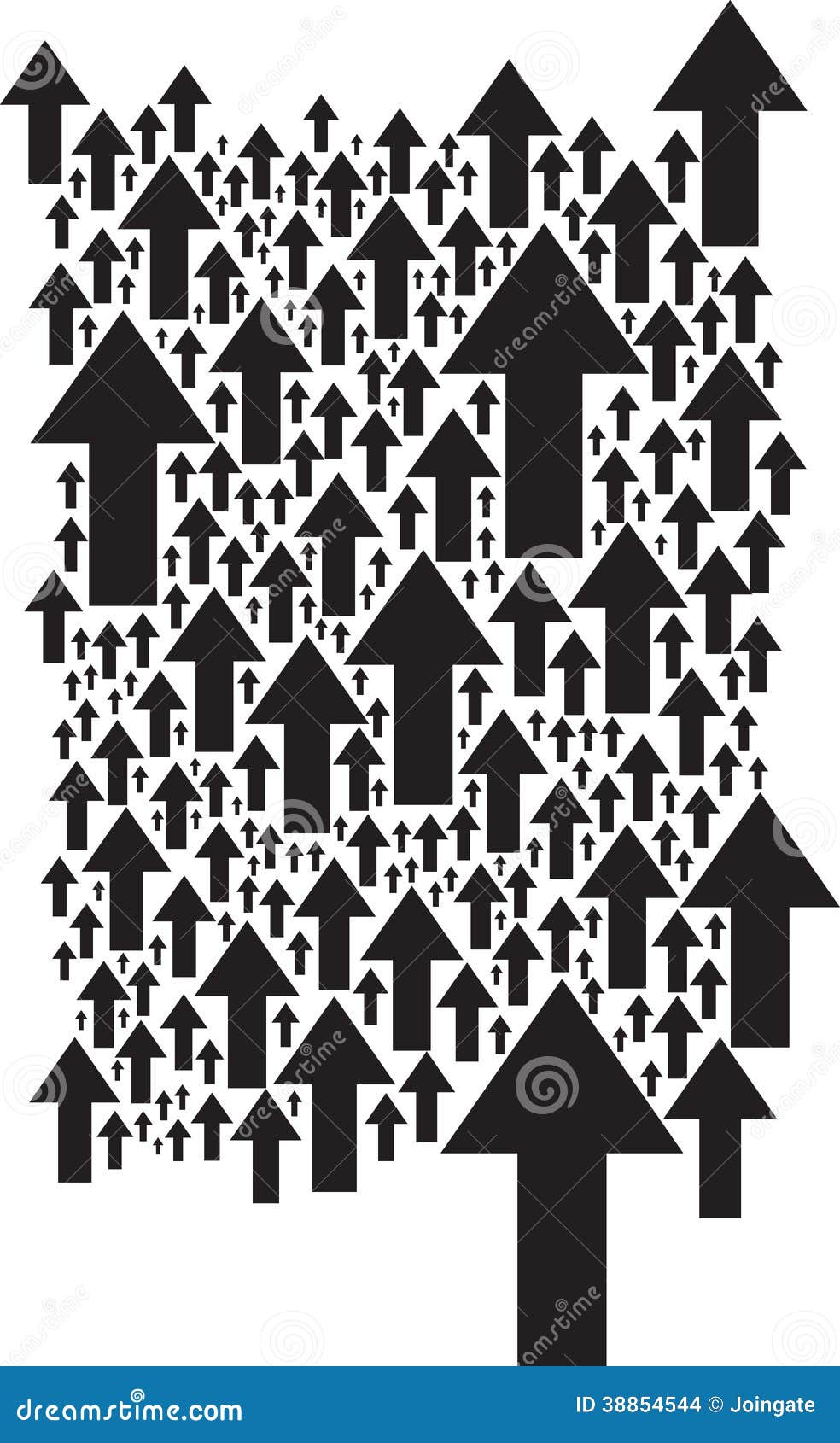 Elements Of Design Direction : Black arrows on a white background stock illustration