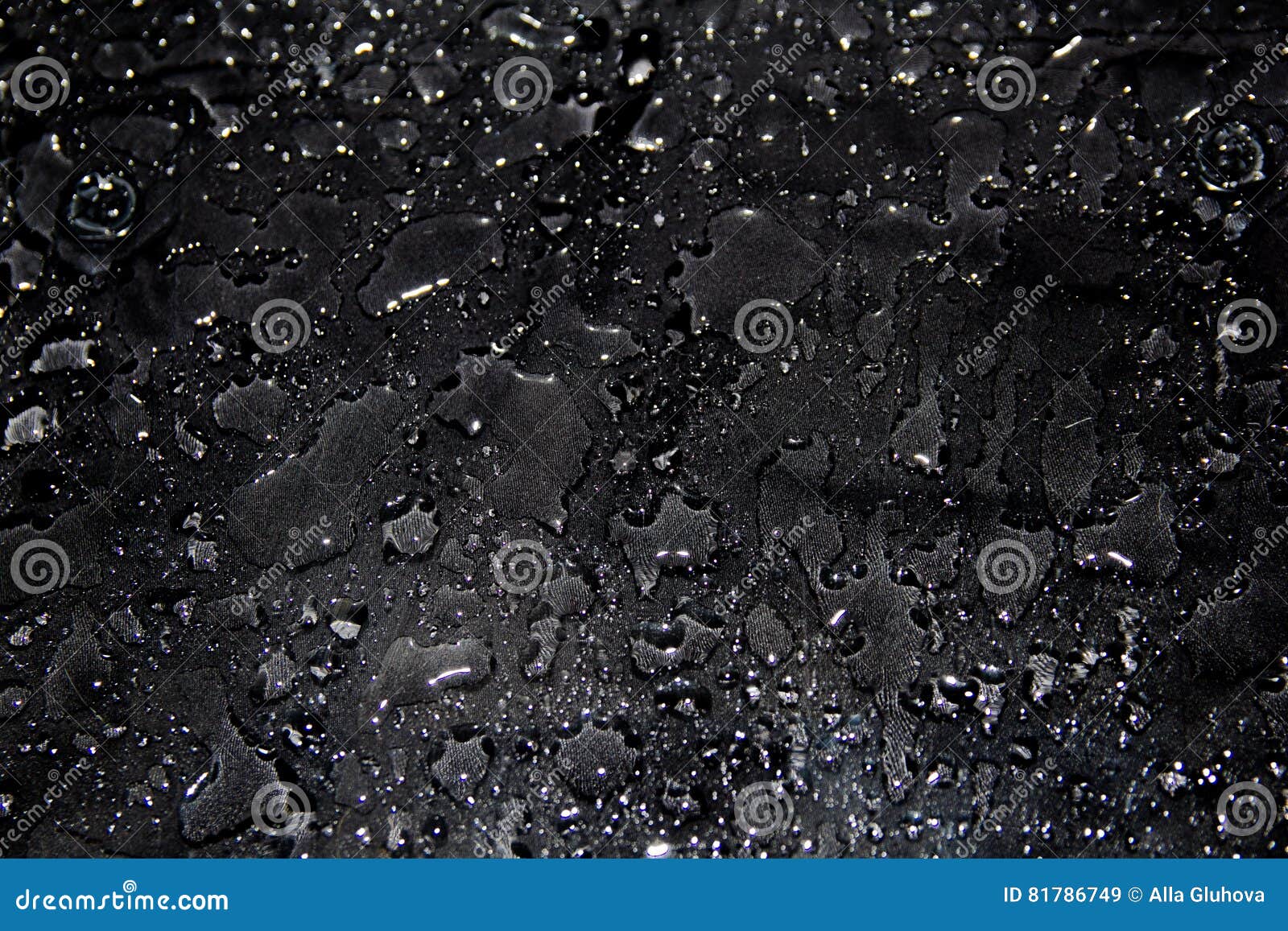 Black Background, Drops of Water Stock Image Image of drip, droplet 81786749
