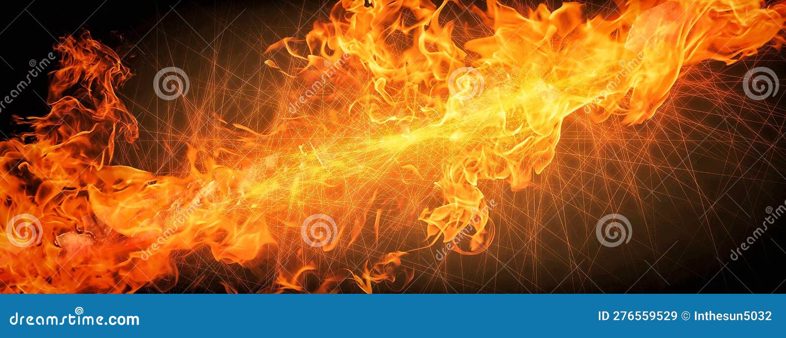 Burning Flames and Black Background Stock Image Image of effect, glow