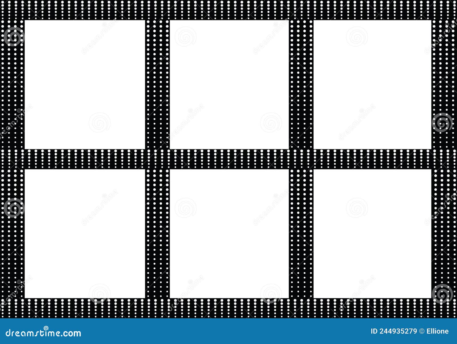 black background with white tiny dots halftone pattern. .