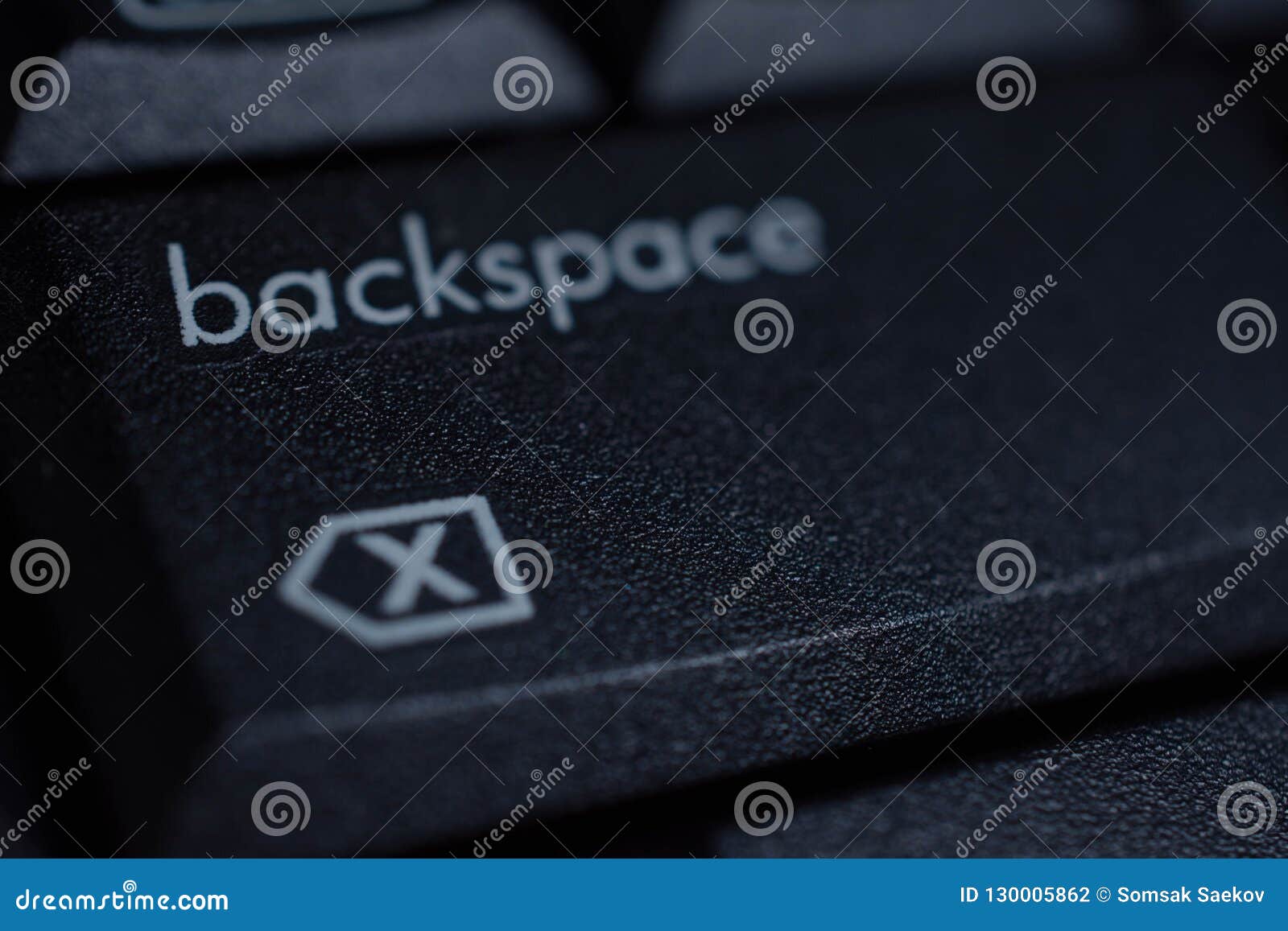 black backspace button on keybord