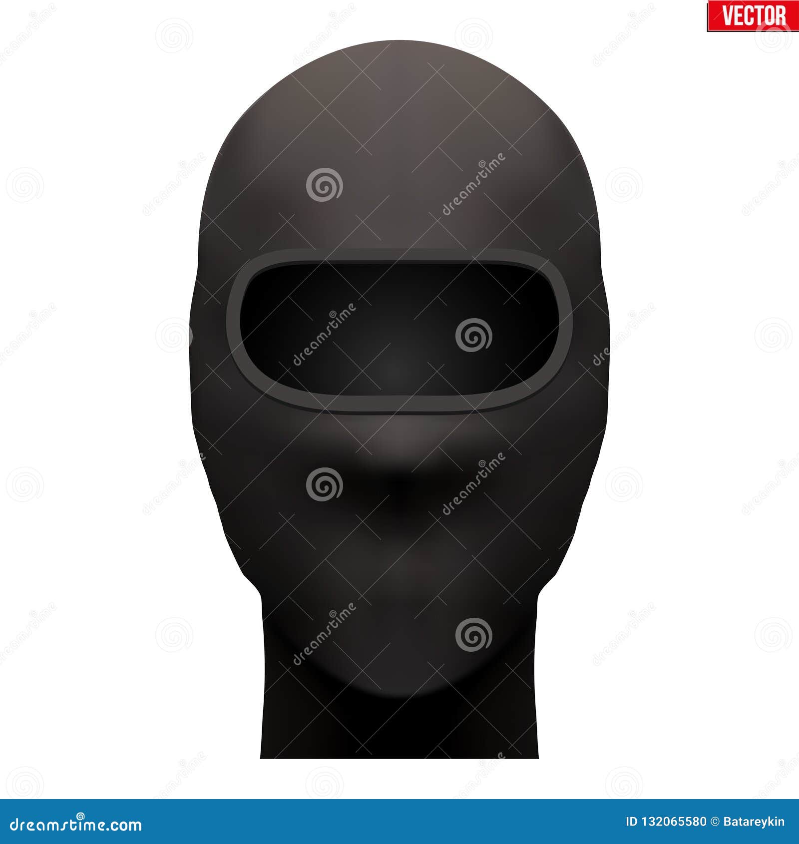 Black Balaclava SKI mask stock vector. Illustration of convict
