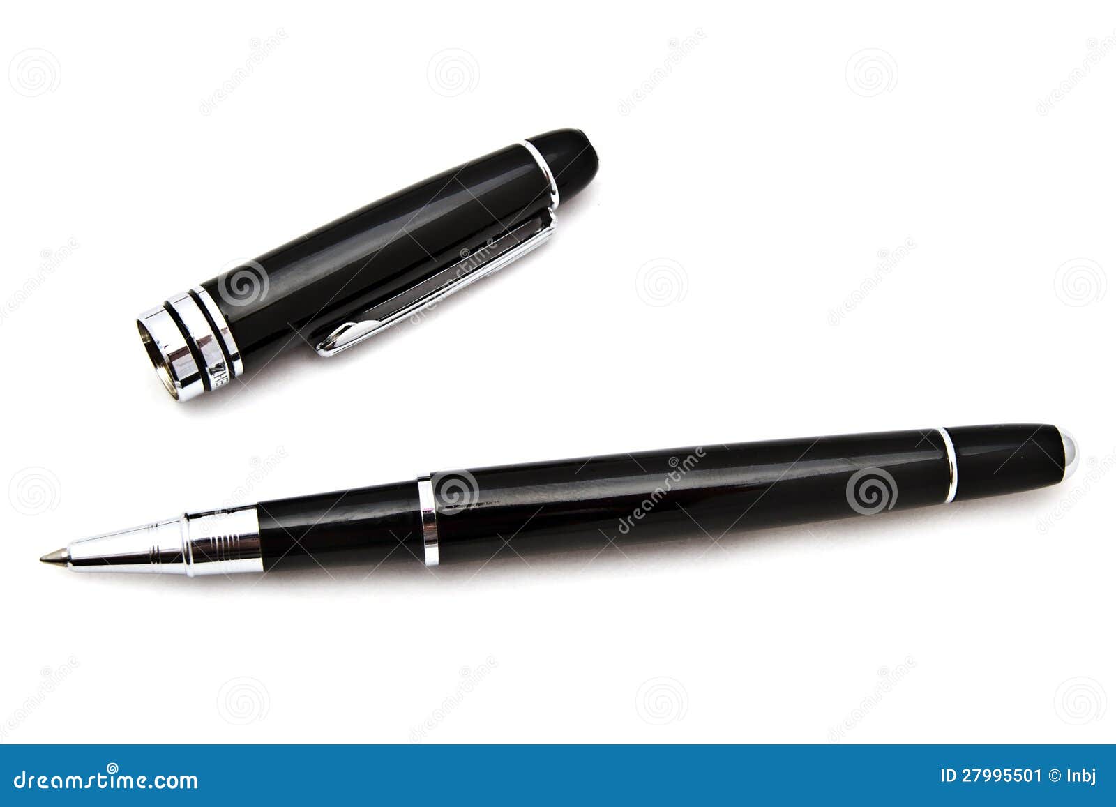 Black Ball Point Pen stock image. Image of diagonal, study 27995501