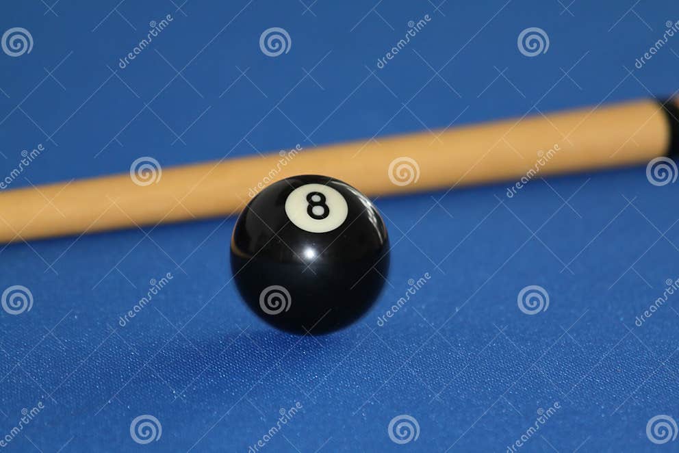 Black ball on pool table stock image. Image of leisure 13117217