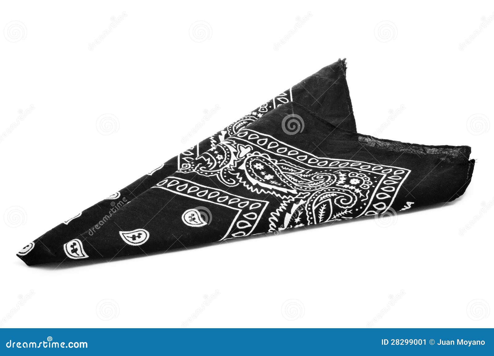 Black bandana stock image. Image of hanky, folded, clothing 28299001