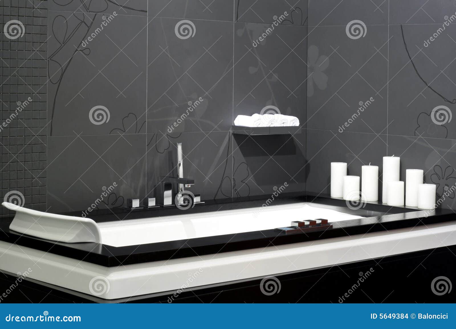 Black bathtub stock photo. Image of design, bathroom, lavatory 5649384