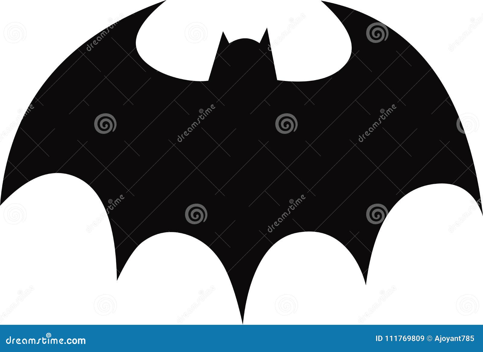 Black Batman Symbol editorial stock image. Illustration of television -  111769809