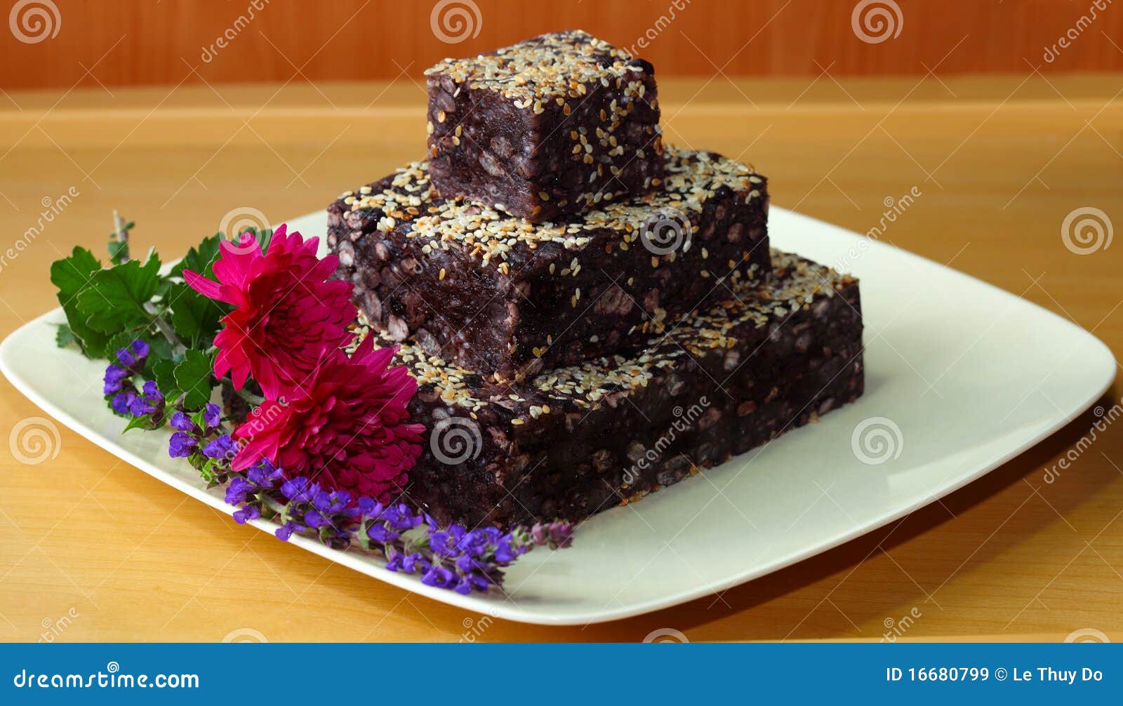 Black Bean Cake stock image. Image of tier, green, sage 16680799