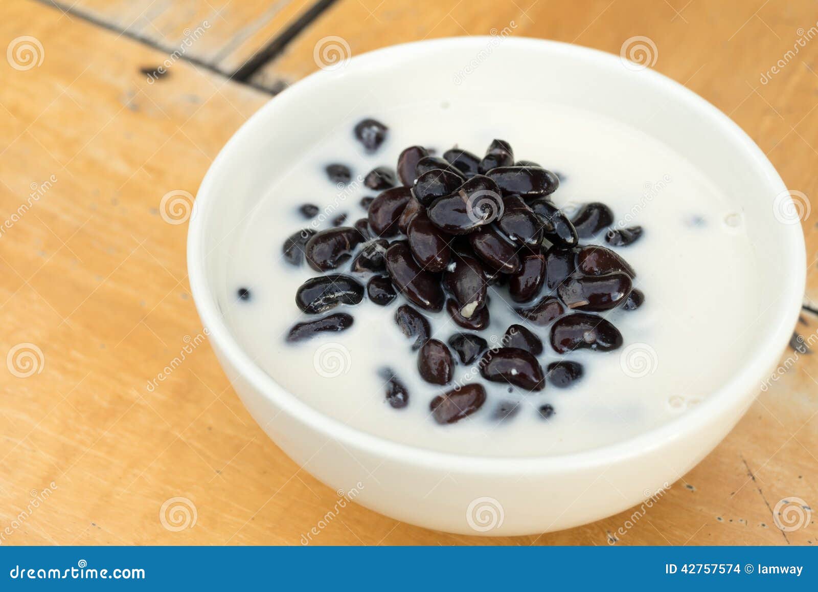 Black Bean in Coconut Milk, Thai Dessert Stock Photo Image of beans