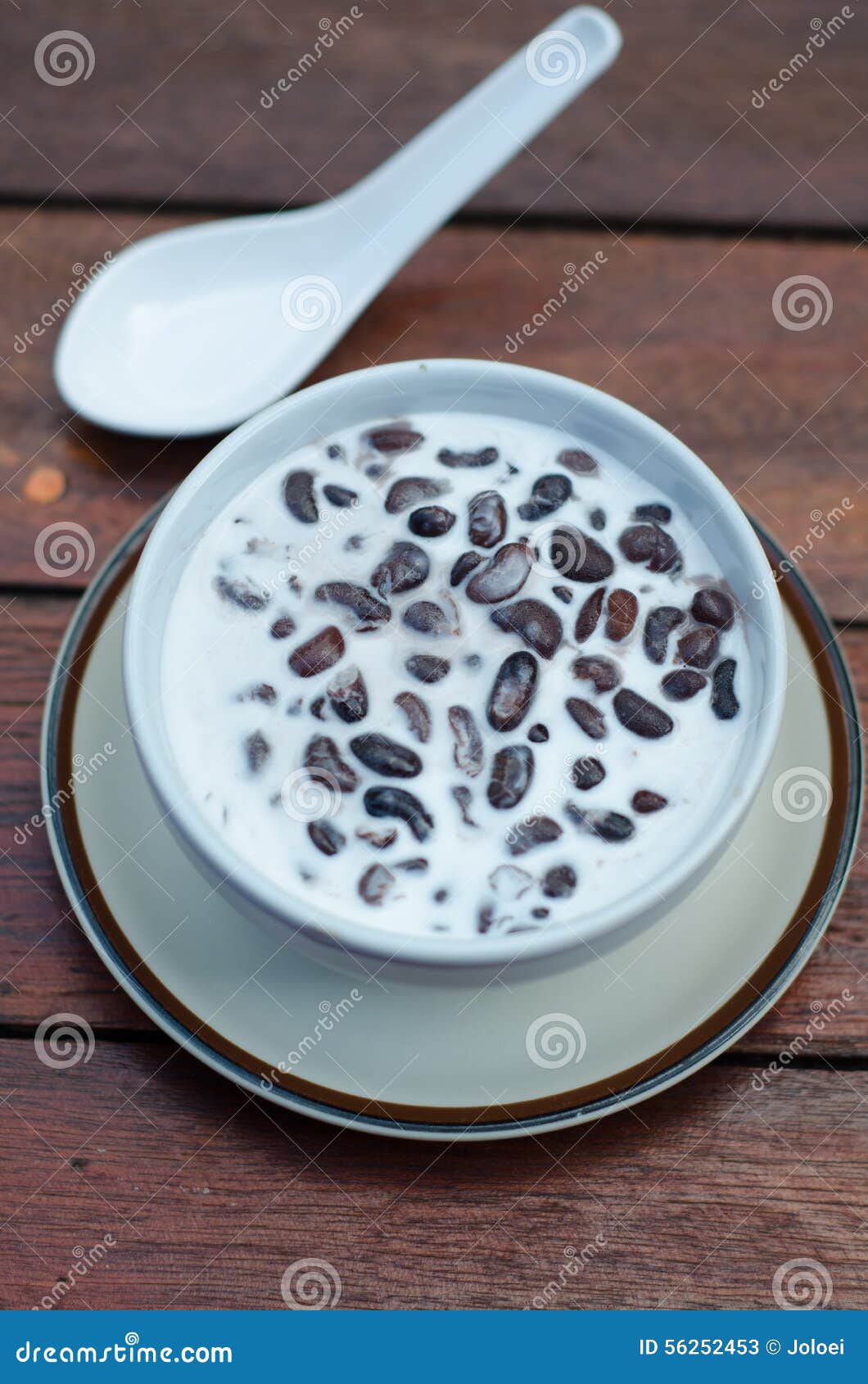 Black Bean Soup with Coconut Milk Stock Image Image of cuisine