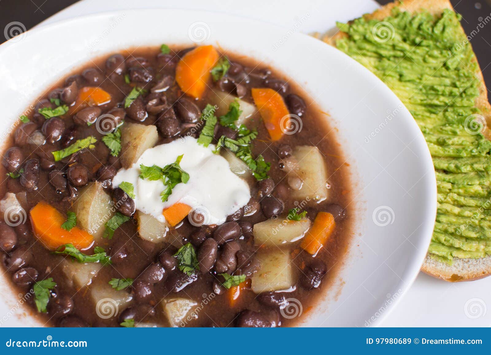 black beans soup