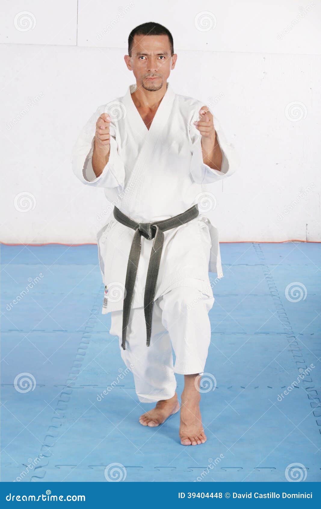 Black Belt Karate Man Doing His Kata Stock Photo - Image of focused ...