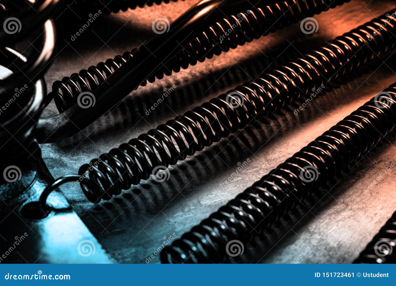 Black Bicycle seat springs stock image. Image of sport 151723461