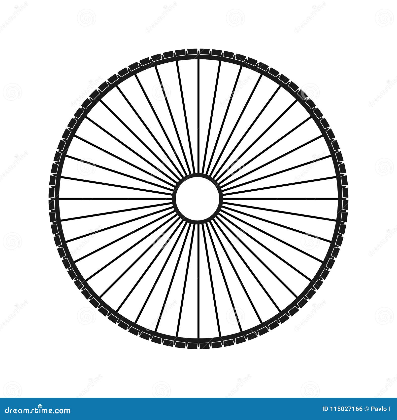 Black Bicycle Tire Vector Stock Illustration Illustration of transport, bicycle 115027166
