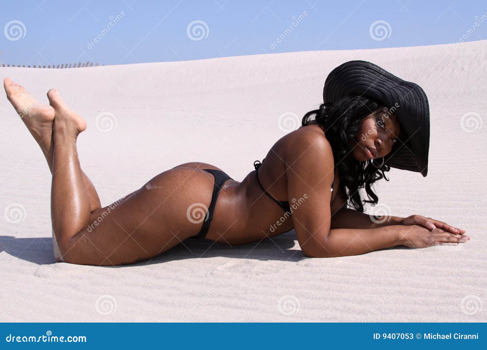 Black bikini stock image. Image of vacation, beach, summer - 9407053