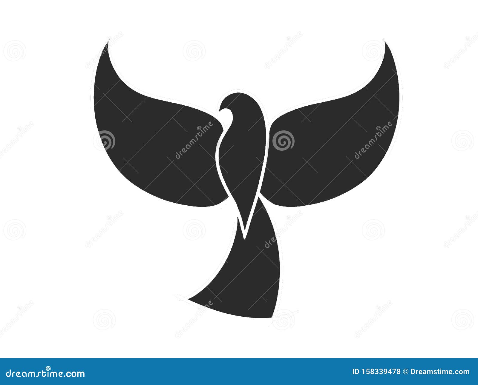 Black Bird Simple Art Draw Tattoo Logo Stock Illustration - Illustration of  black, draw: 158339478