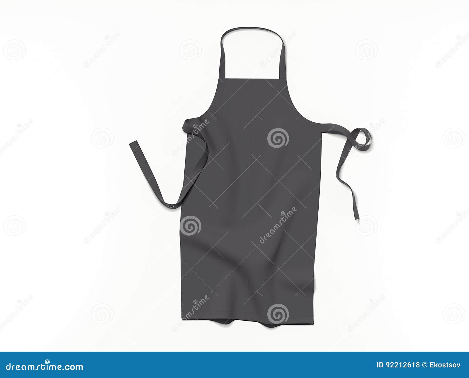 Download Black Blank Apron. 3d Rendering Stock Photo - Image of ...