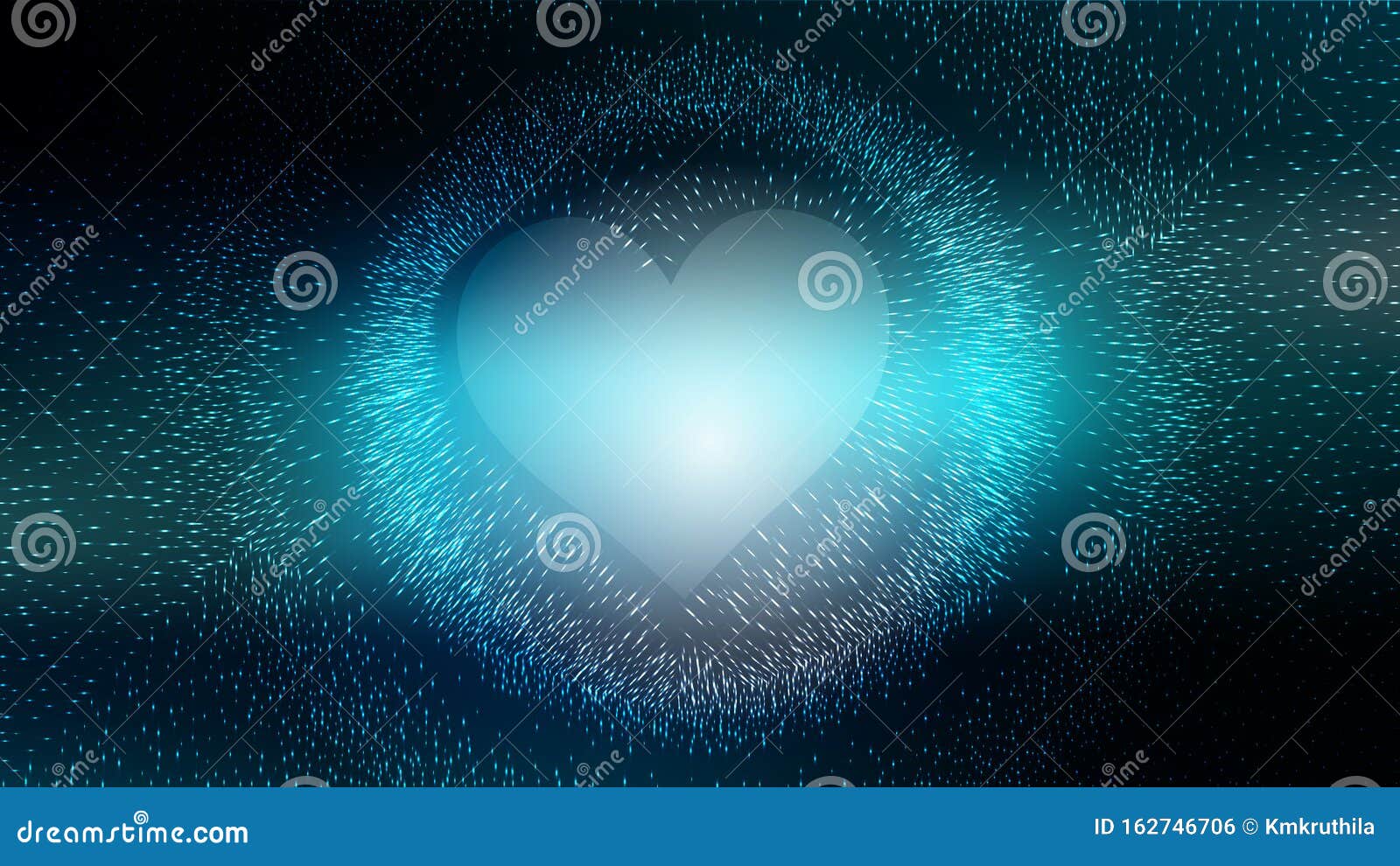Dark Blue Heart Wallpaper
