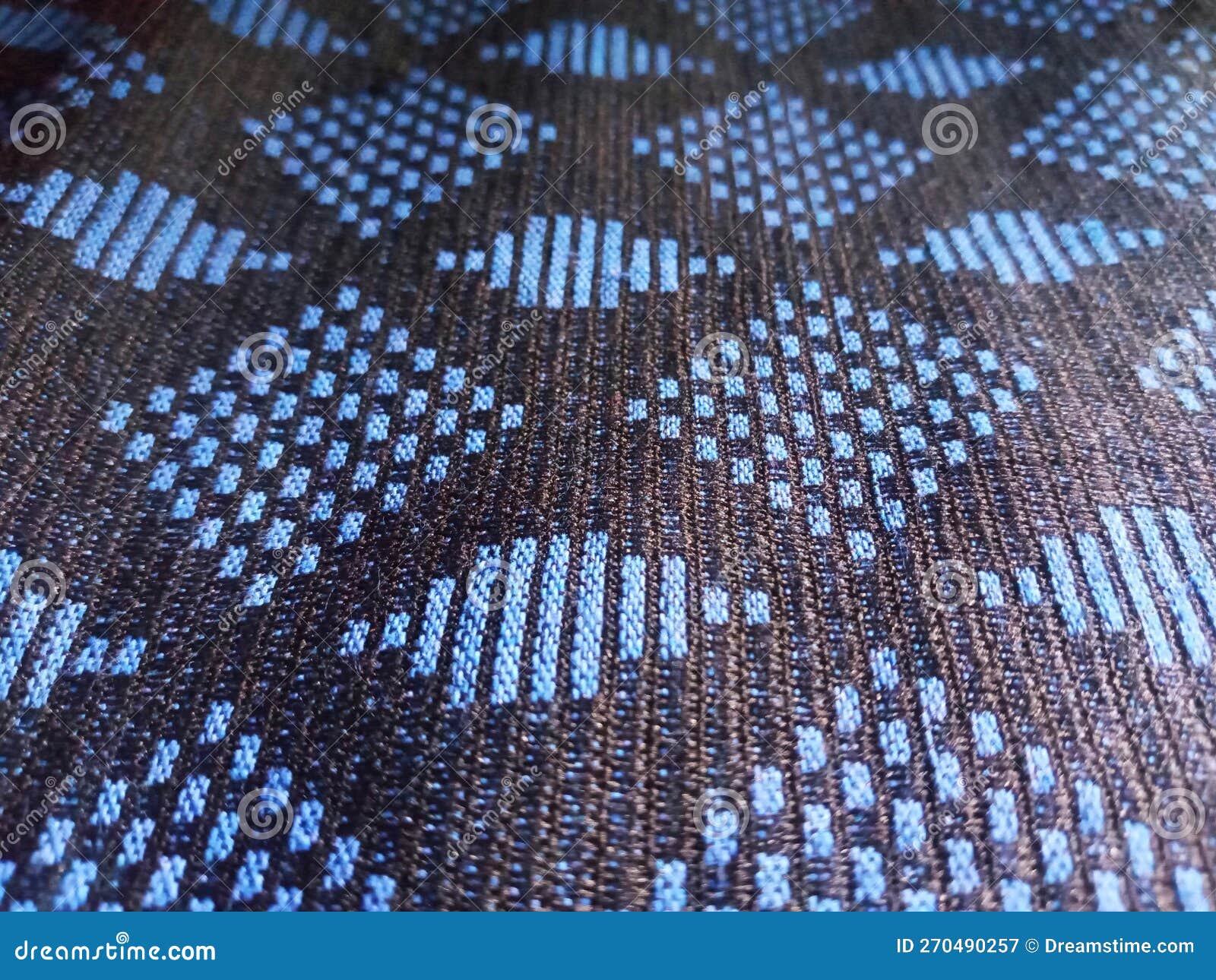 Black and Blue Motif of an Indonesian Traditional Sarong Stock Image ...