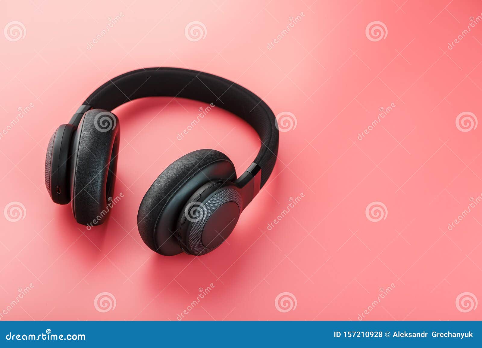 Black Bluetooth Headphones On A Pink Background Top View In Ear Headphones For Djs Stock Photo Image Of Headphone Earphone Black Bluetooth Headphones On A Pink Background Top View In Ear Headphones For Djs Stock Photo Image Of Headphone Earphone