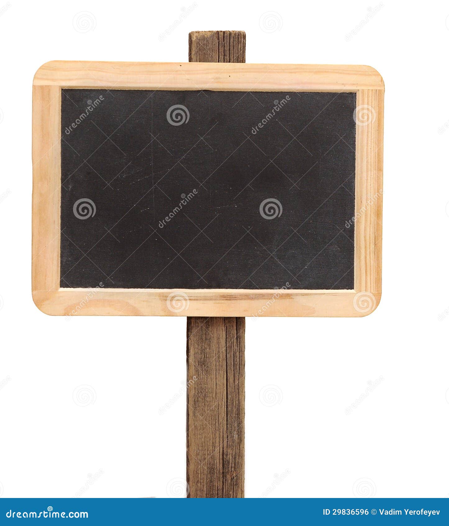 Empty small blackboard stock photo. Image of sign, signpost 29836596