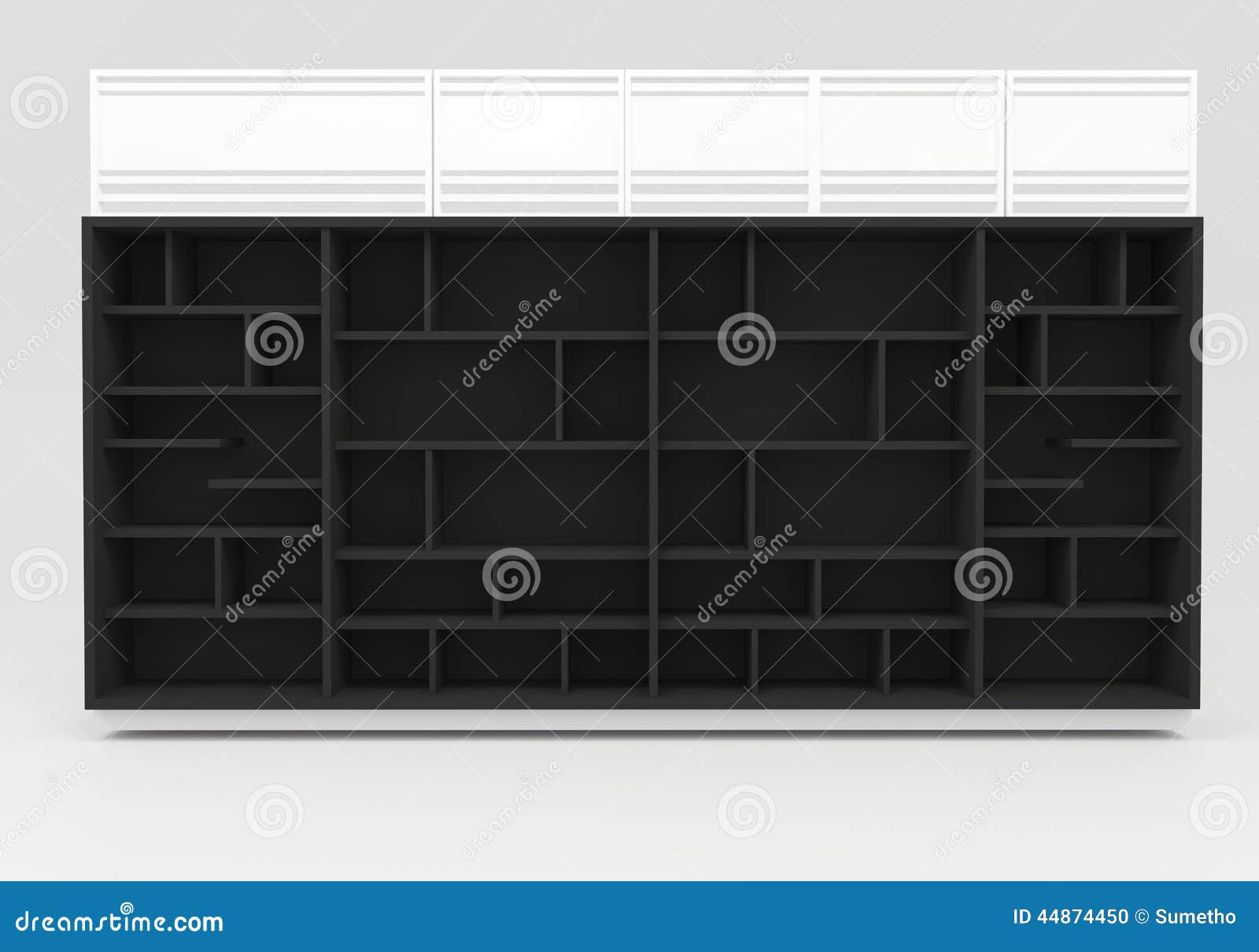 Black Book shelves stock illustration. Illustration of study 44874450