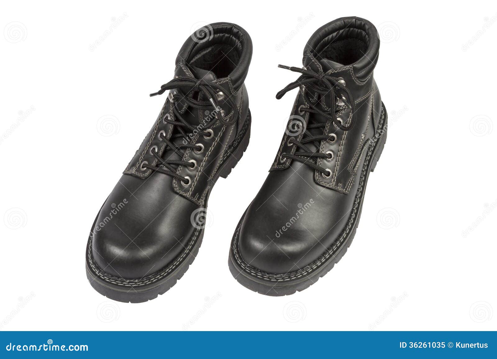 Black Boots on White stock image. Image of dark, footwear - 36261035