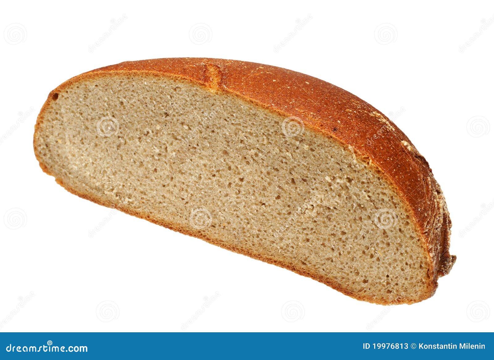 Black bread on a white background