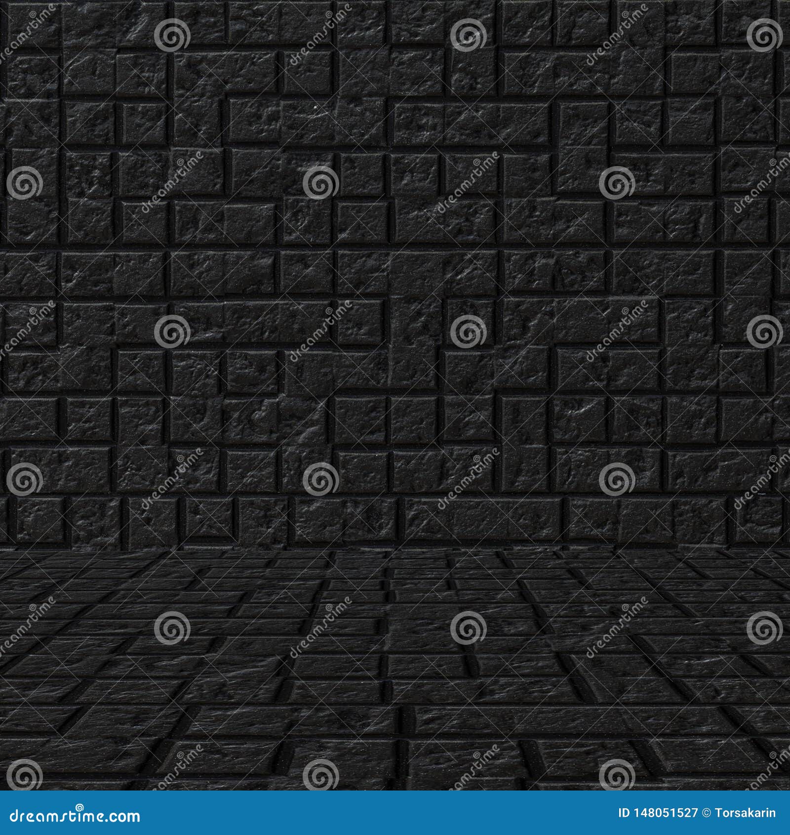 Black Brick Stone Tile Wall Pattern Stock Image Image of brickwork
