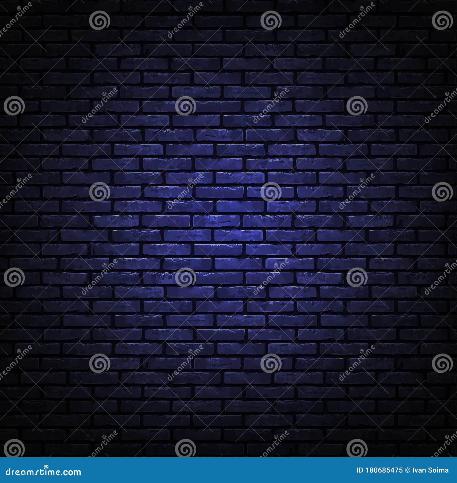 Black Brick Wall Texture. Realistic Decorative Background Stock Vector Illustration of