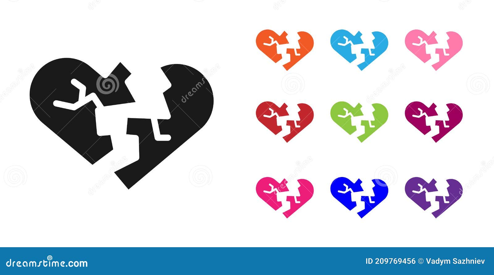 photo Broken Heart Text Symbol black broken heart or divorce icon isolated on white background love symbol valentines day set icons colorful vector stock vector illustration of crack colorful 209769456